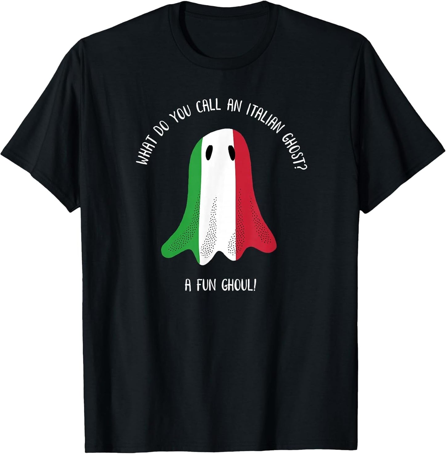 Funny Italian Ghost Halloween Graphic