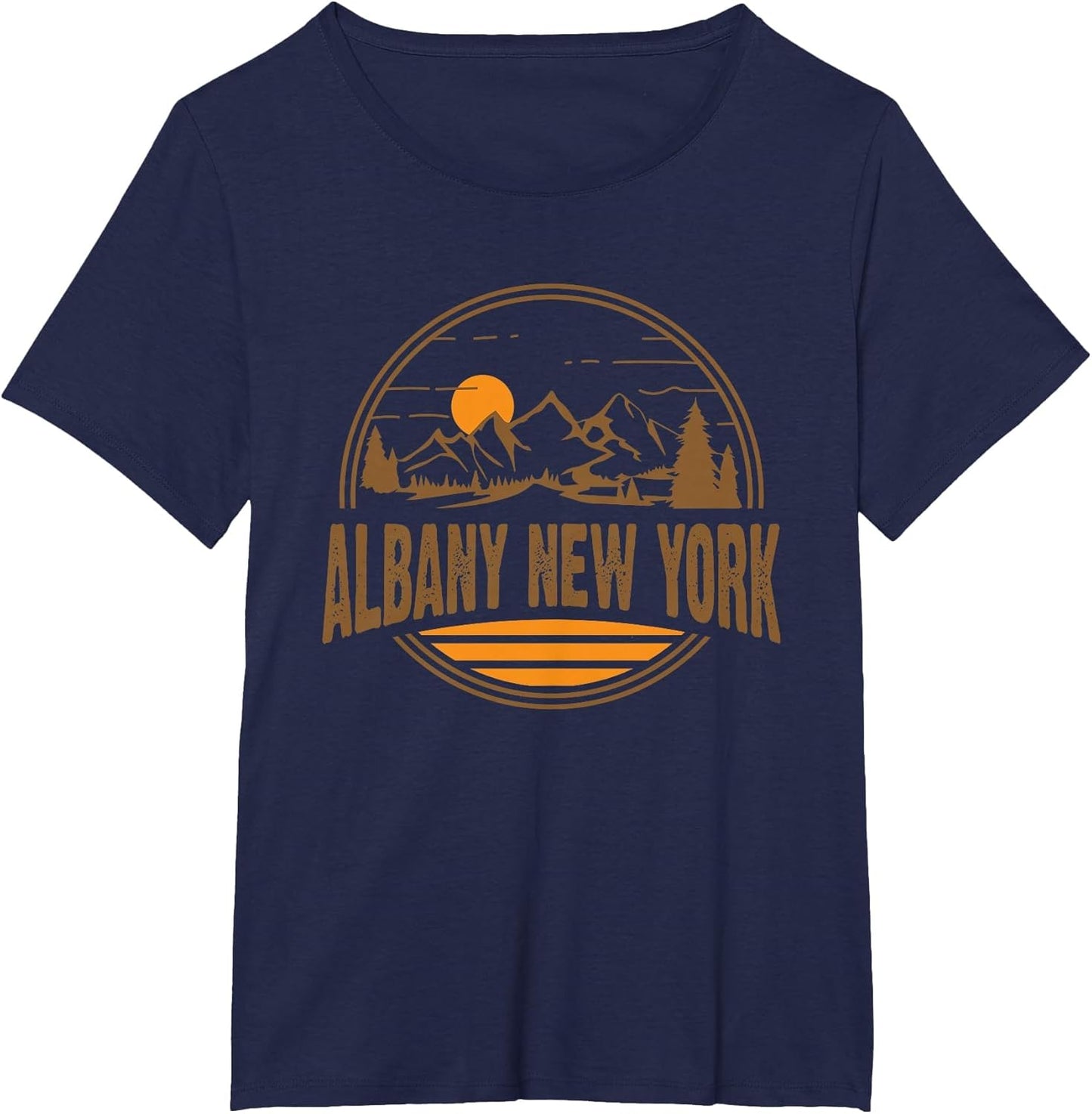 Vintage Albany, New York Mountain Hiking Souvenir Print