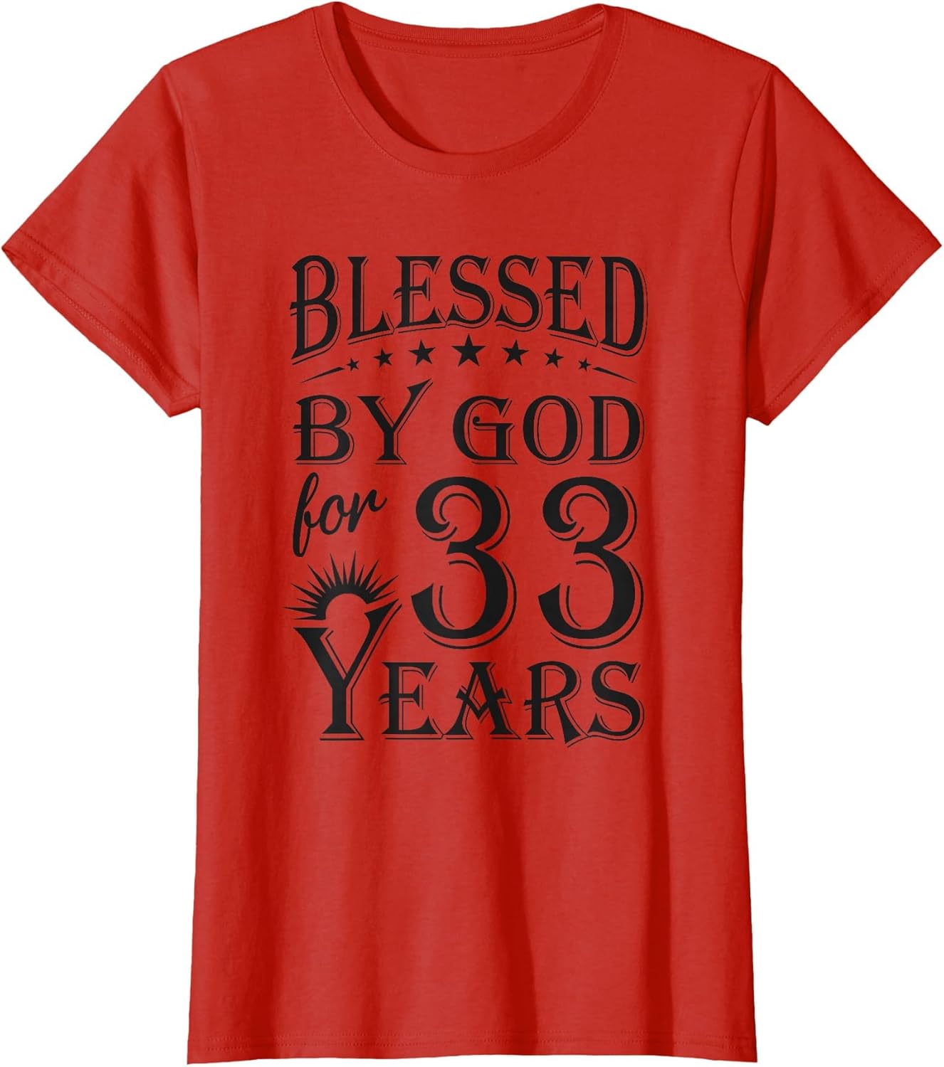 Vintage Blessed by God for 33 Years Happy 33rd Birthday