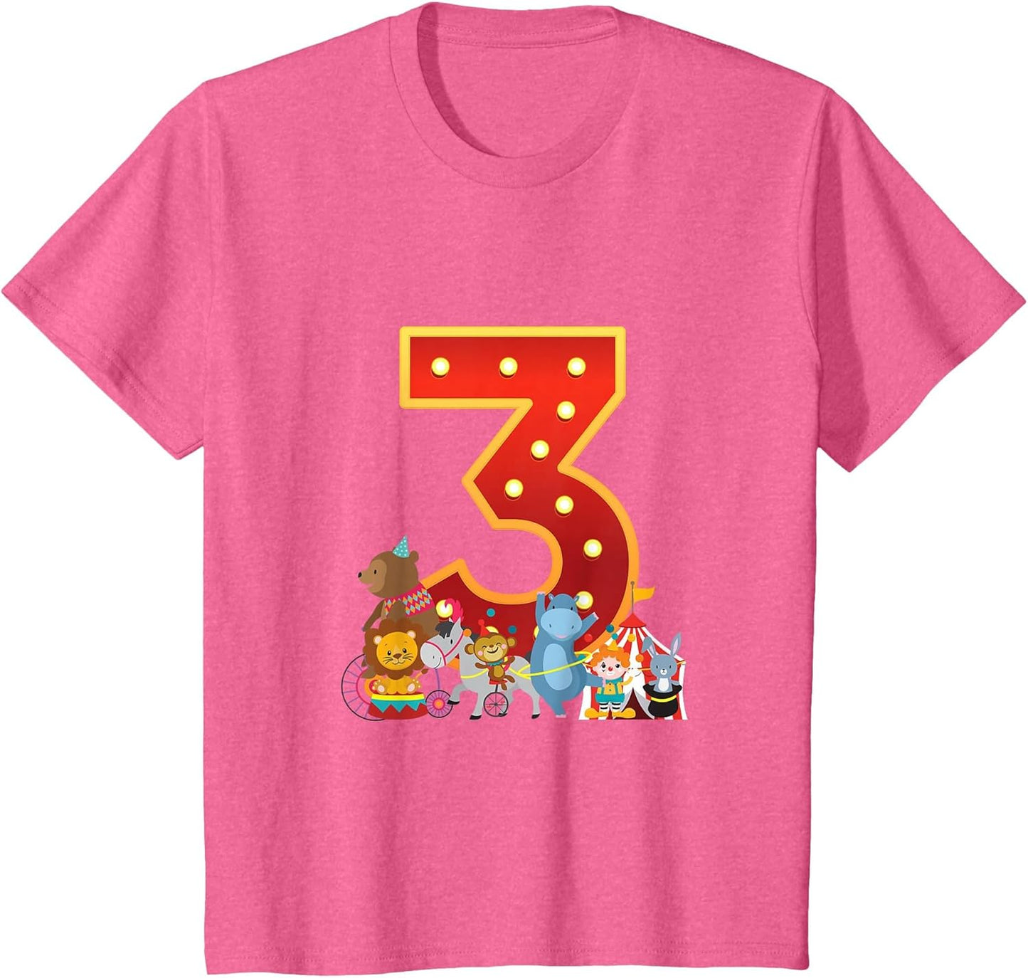 I'm 3 Circus Ring Clown Animals Kids 3rd Birthday Party Kids