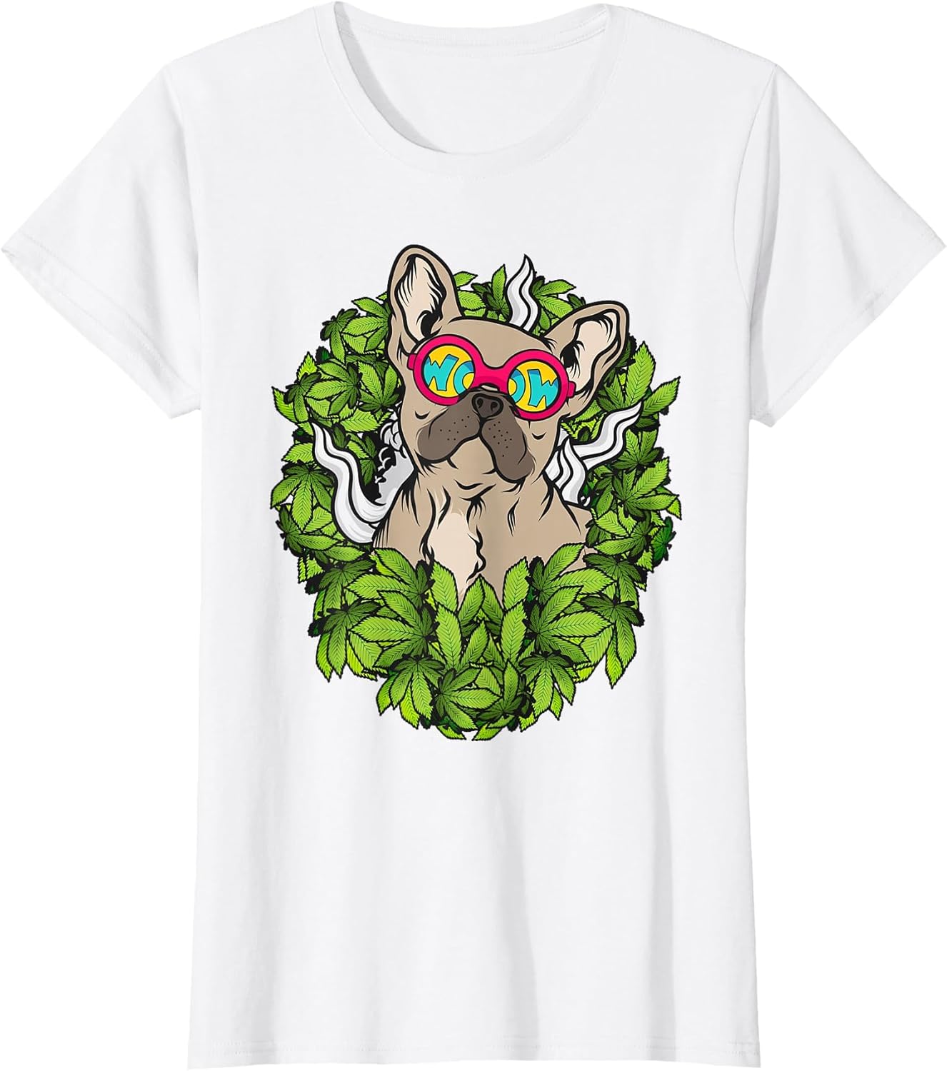 Frenchie French Bulldog Weed 420 Marijuana Dog Funny