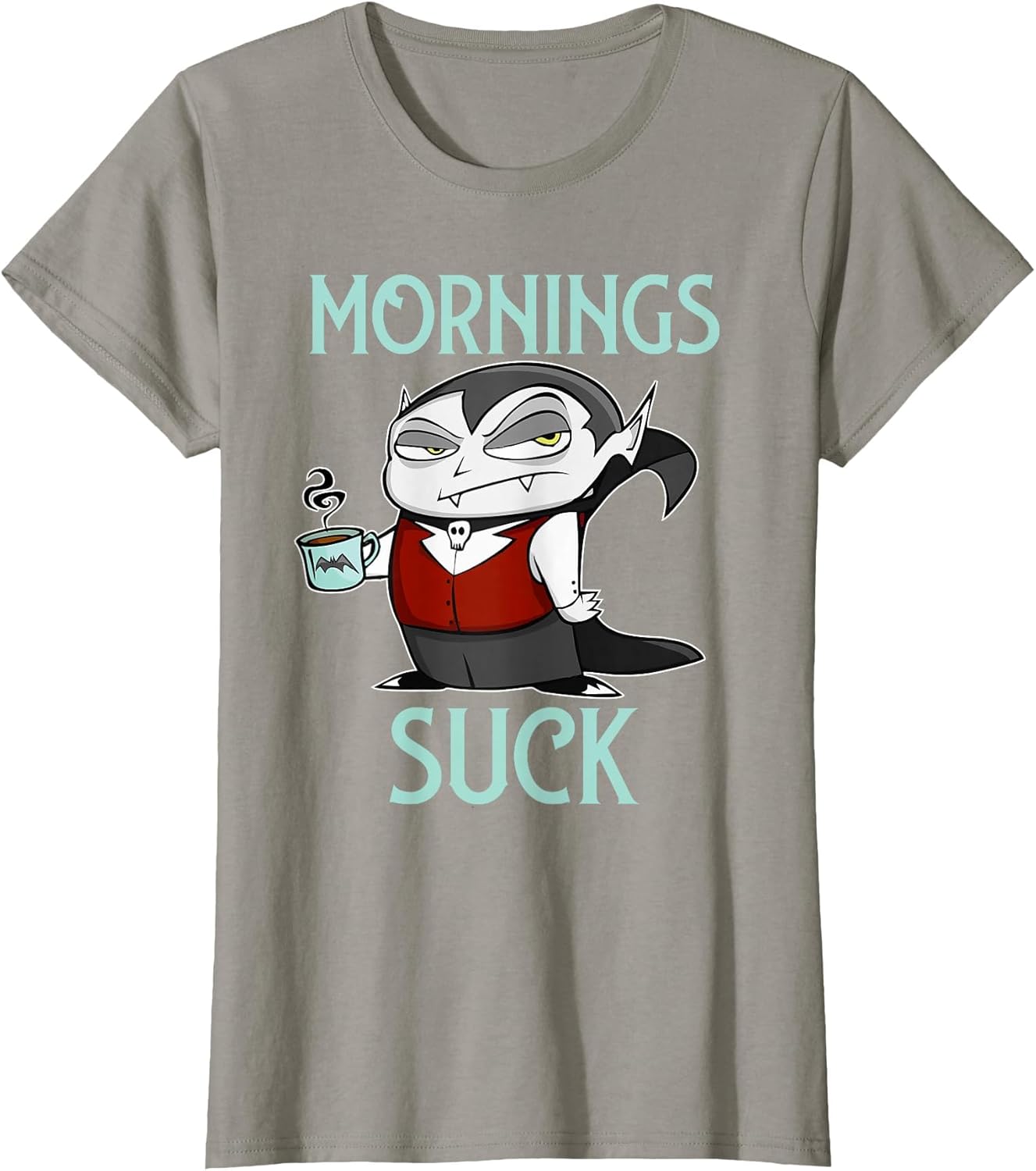Funny Lazy Vampire Costume Mornings Suck