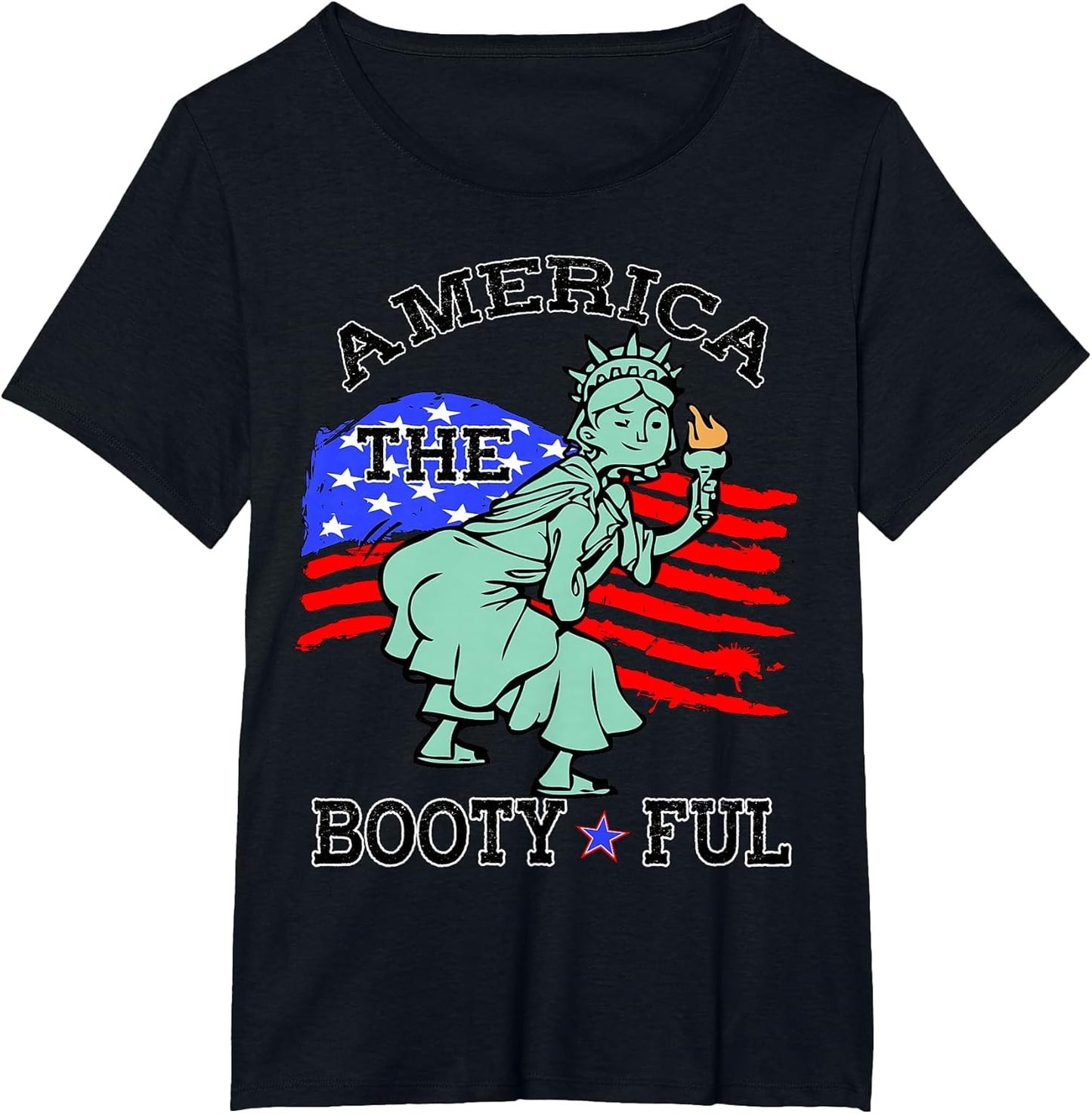 Independence Day 4th of July Lady Liberty Booty Twerk Shirt