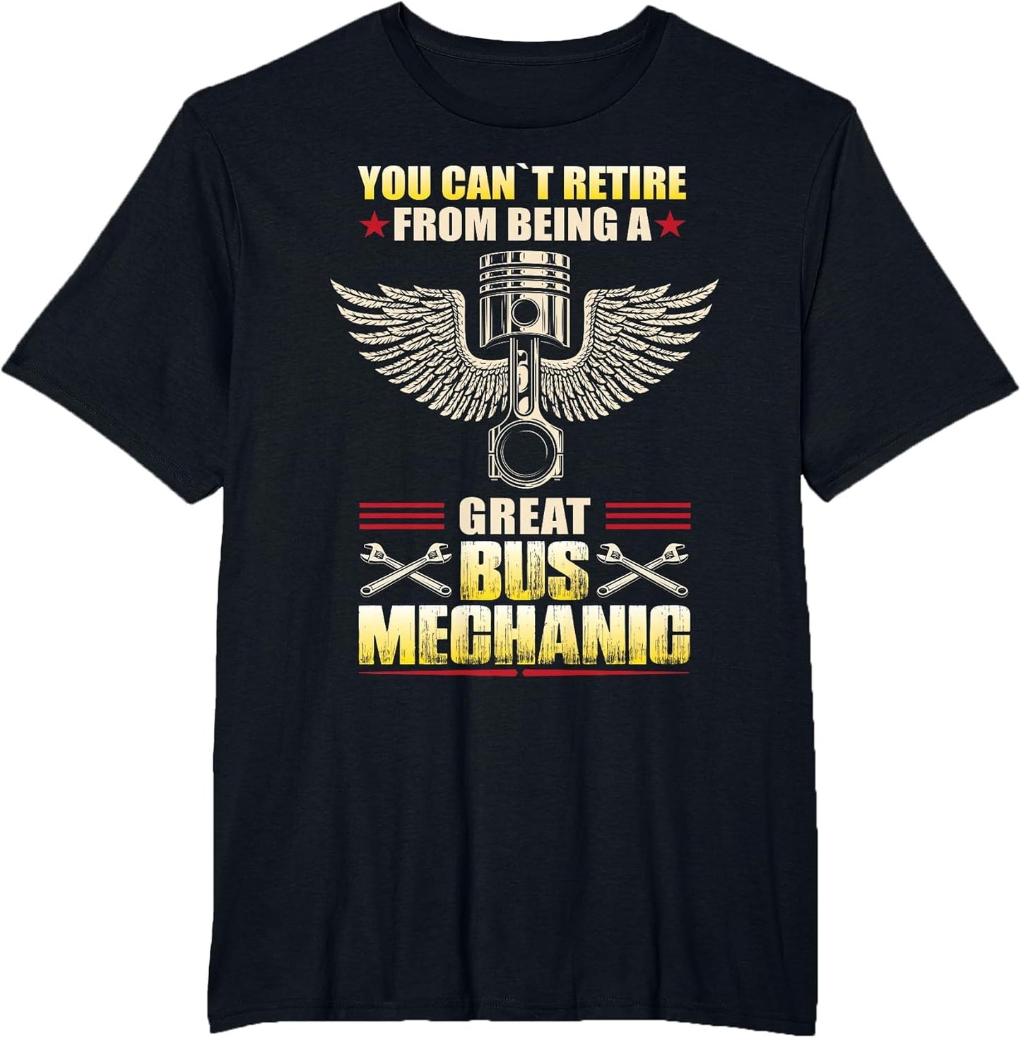 Funny School Bus Mechanic Retirement