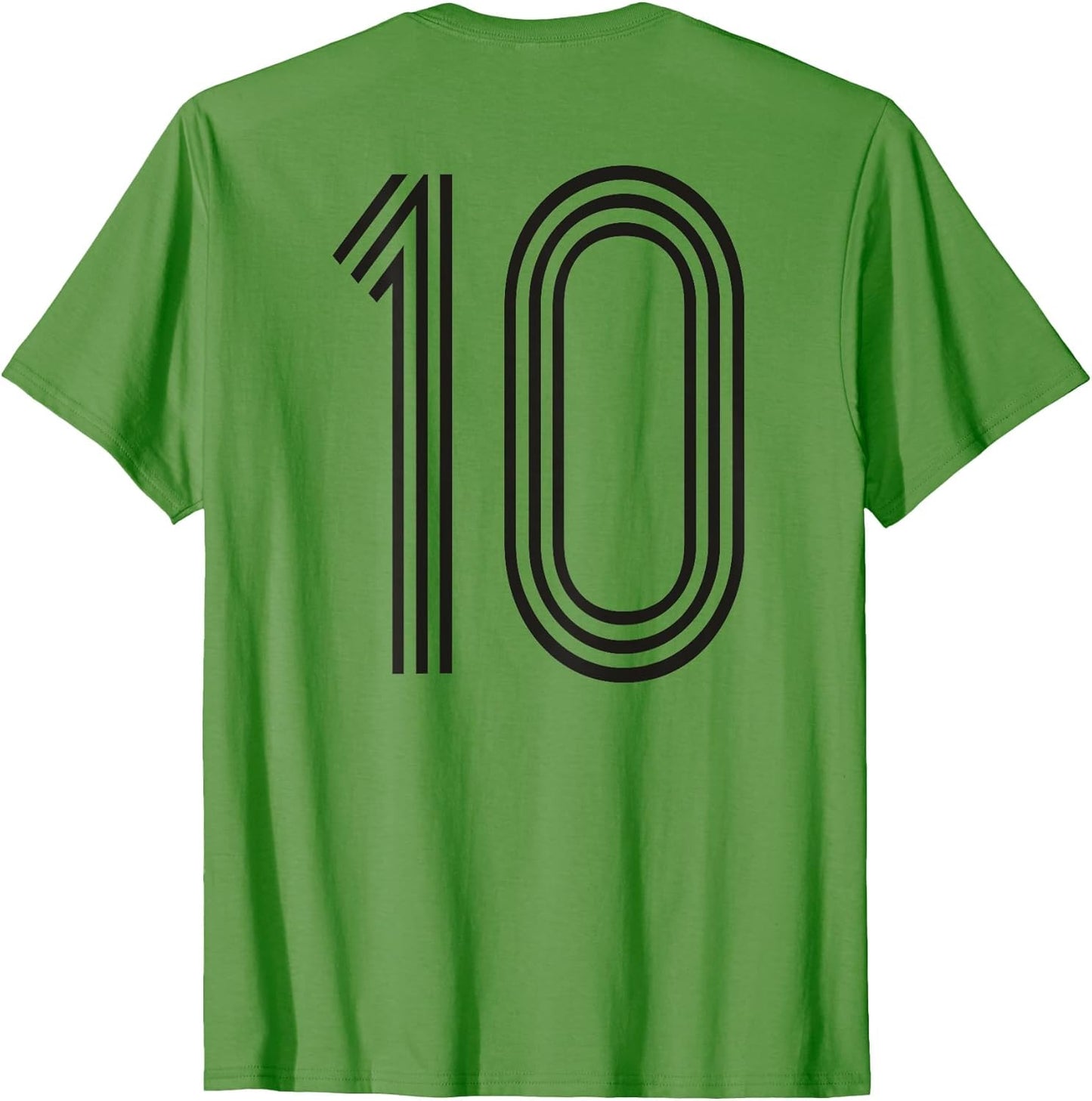 Retro Number Ten Number on Back for Baseball Sport Shirt