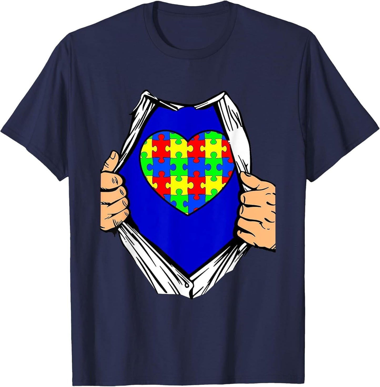 Autism Awareness Superhero Puzzle Costume