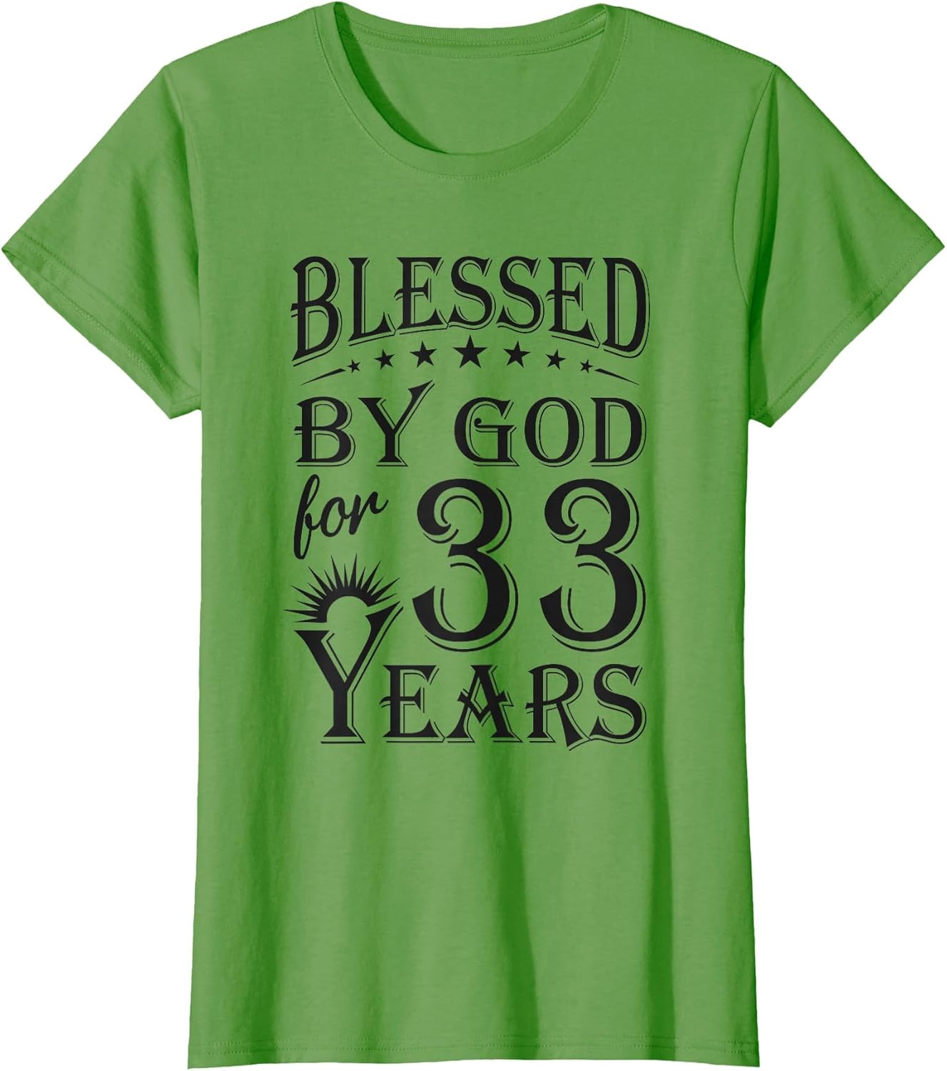 Vintage Blessed by God for 33 Years Happy 33rd Birthday