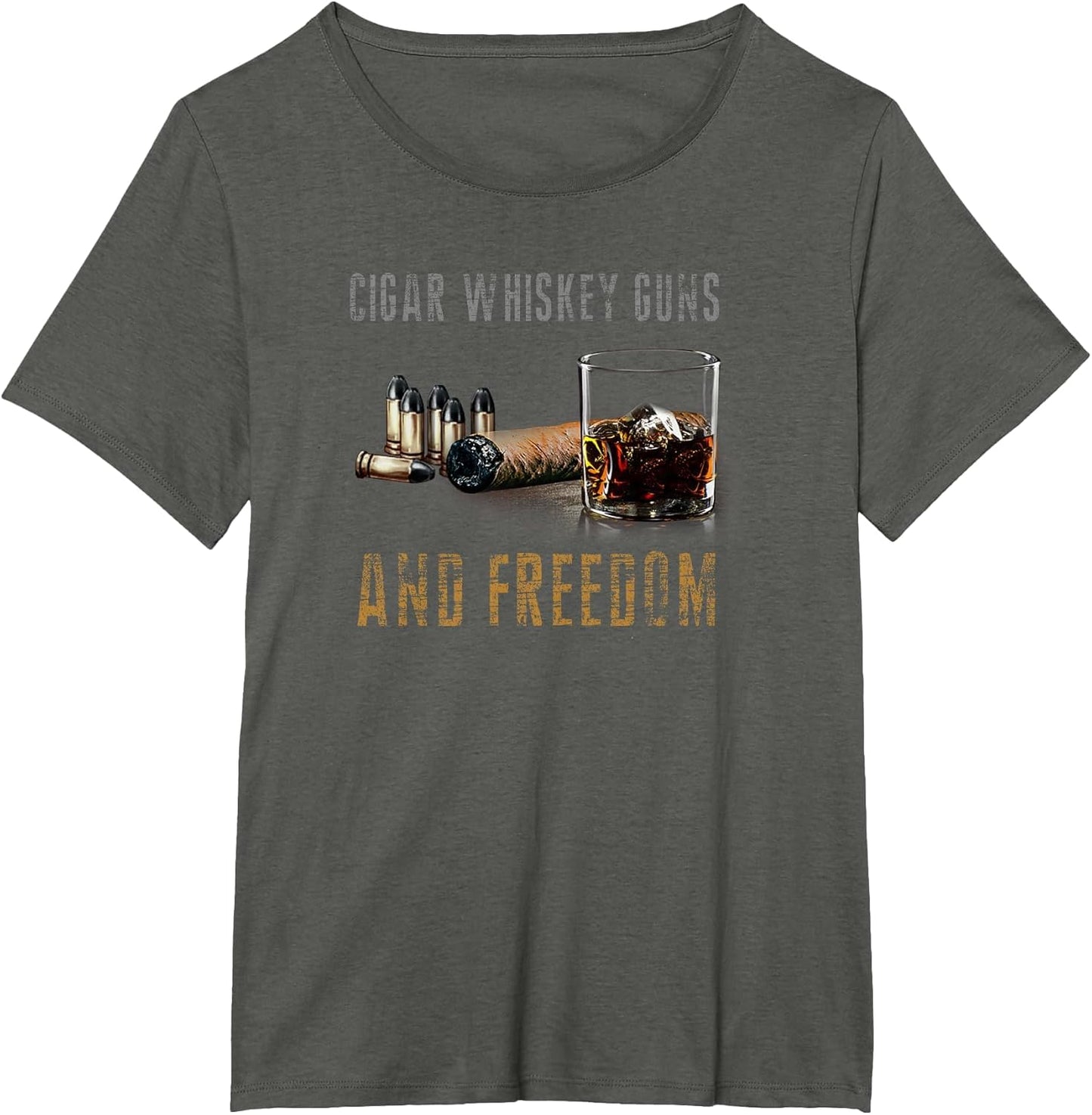 Cigars Whiskey Guns & Freedom Funny Vintage