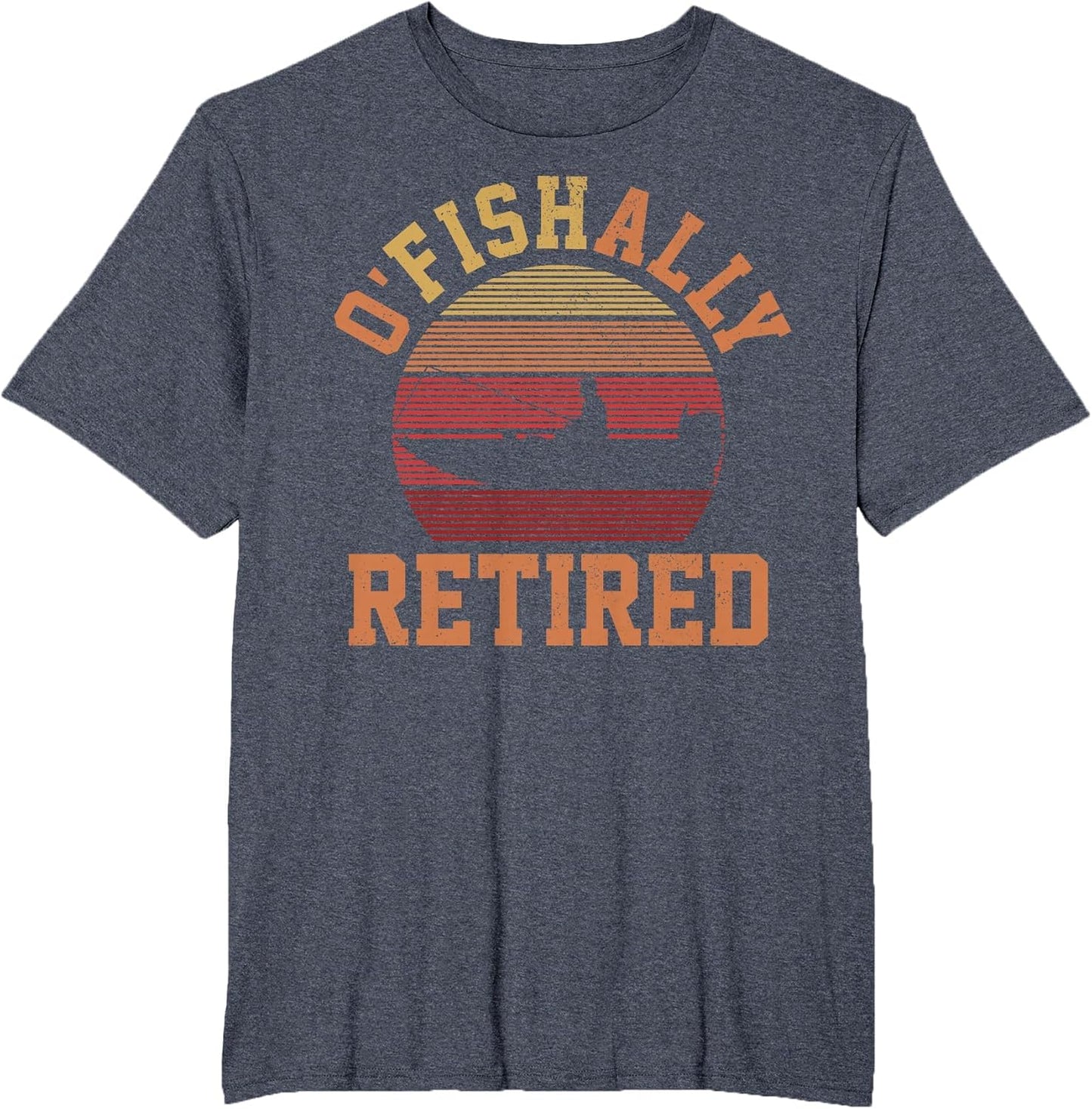 Ofishally Retired Funny Vintage Fisherman Retirement Gifts