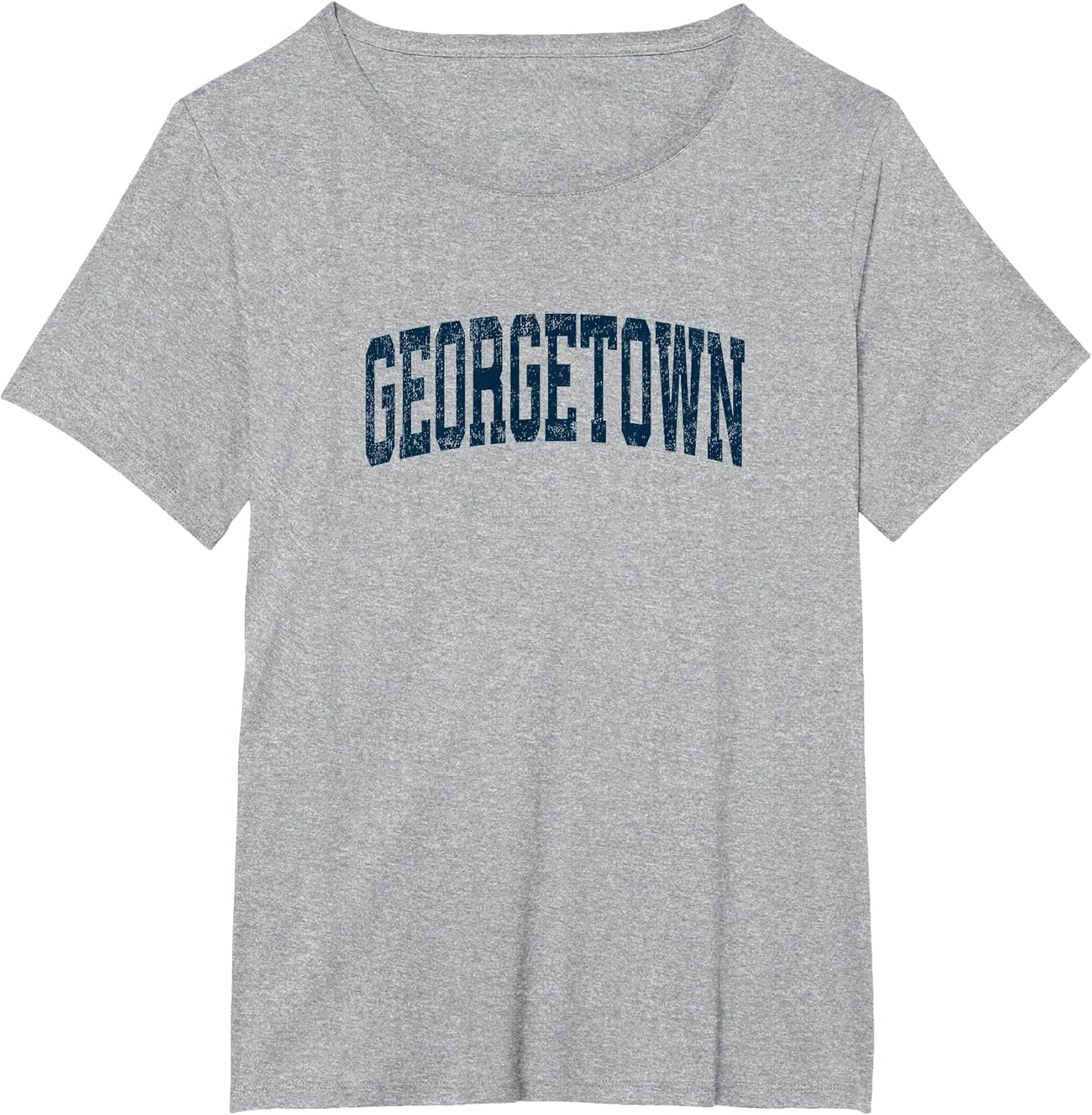 Georgetown Massachusetts MA Vintage Athletic Sports Navy Des