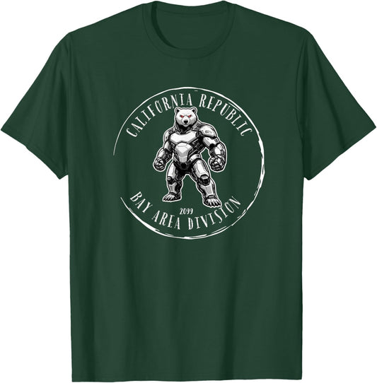 California Republic Bay Area Division 2099 Tactical Bear T-Shirt - T-Shirt | Forest