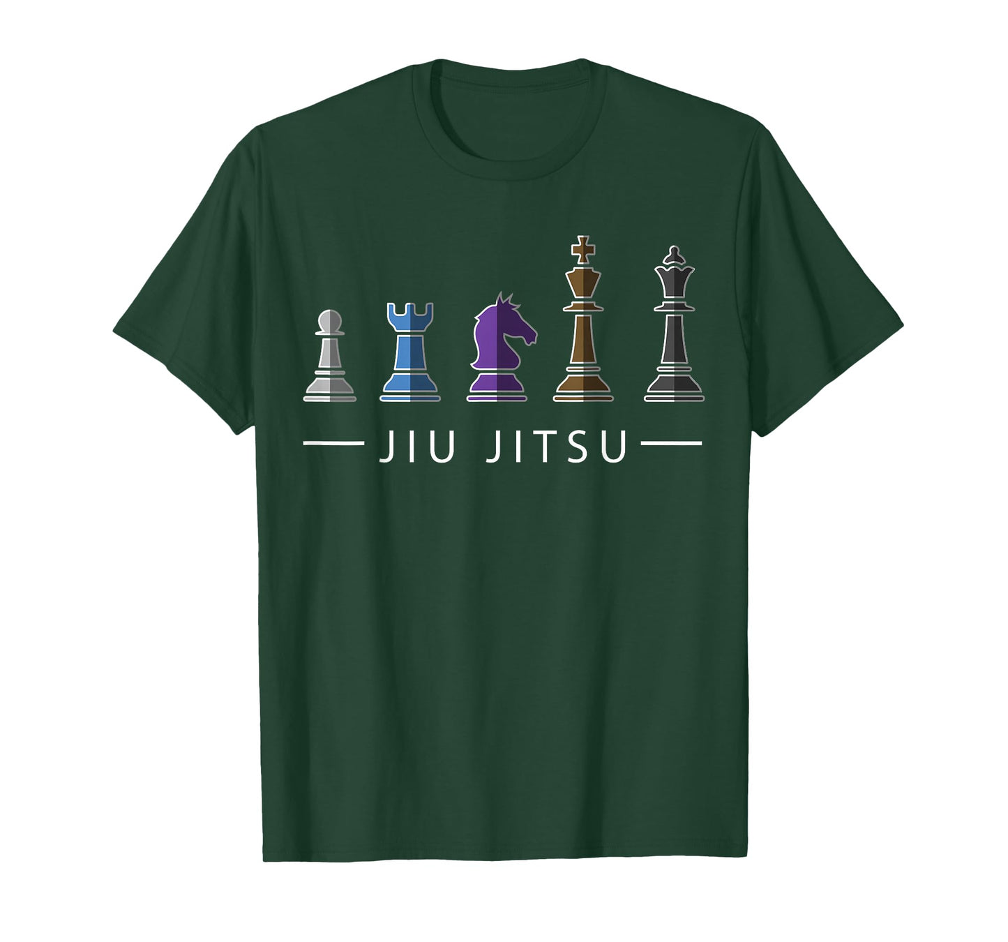 Funny BJJ Brazilian Jiu Jitsu Chess Belt Fighter MMA Gifts T-Shirt