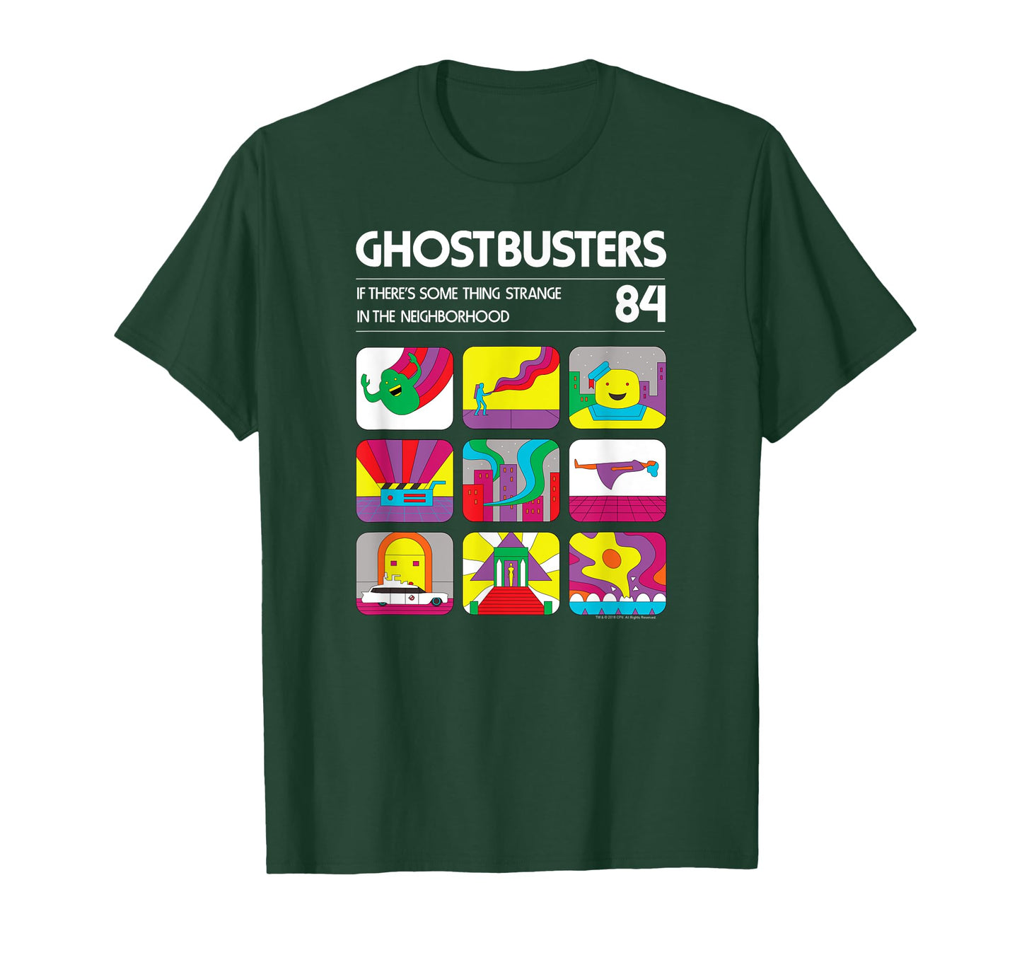 Ghostbusters Retro Video Game Graphics Vintage Movie T-Shirt