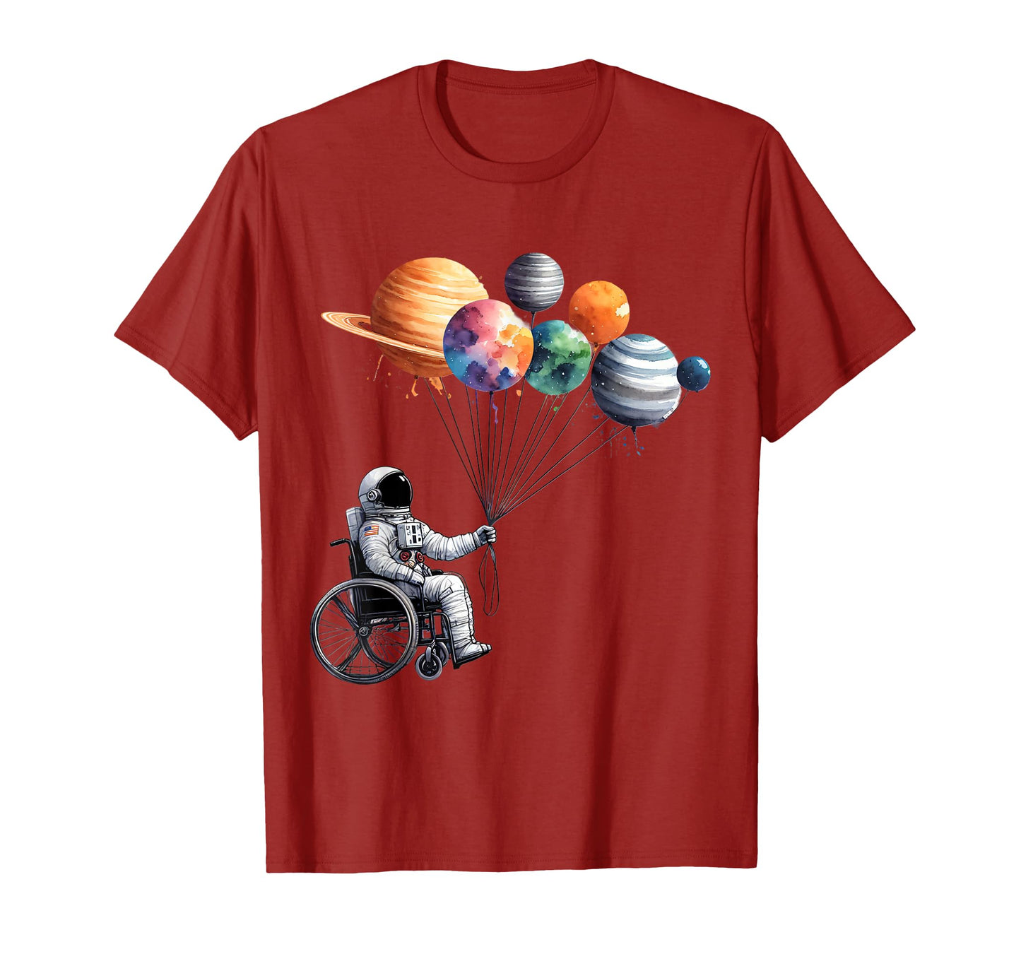 Wheelchair Astronaut Motivtion Kids with Wheelchair T-Shirt