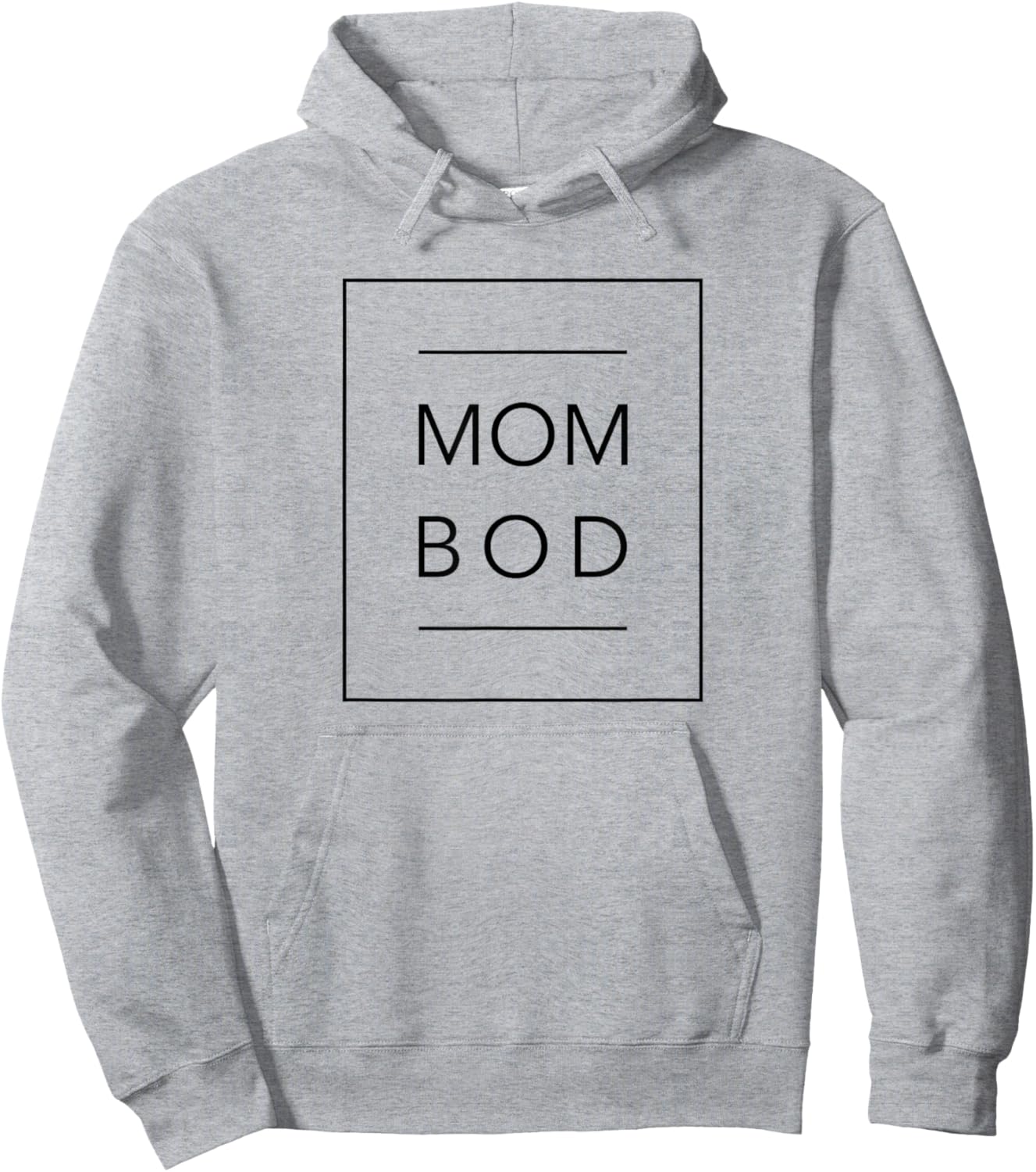 Mom Bod - Proud Mother - Gym Workout - Funny Mum Hoodie - Hoodie | Ash