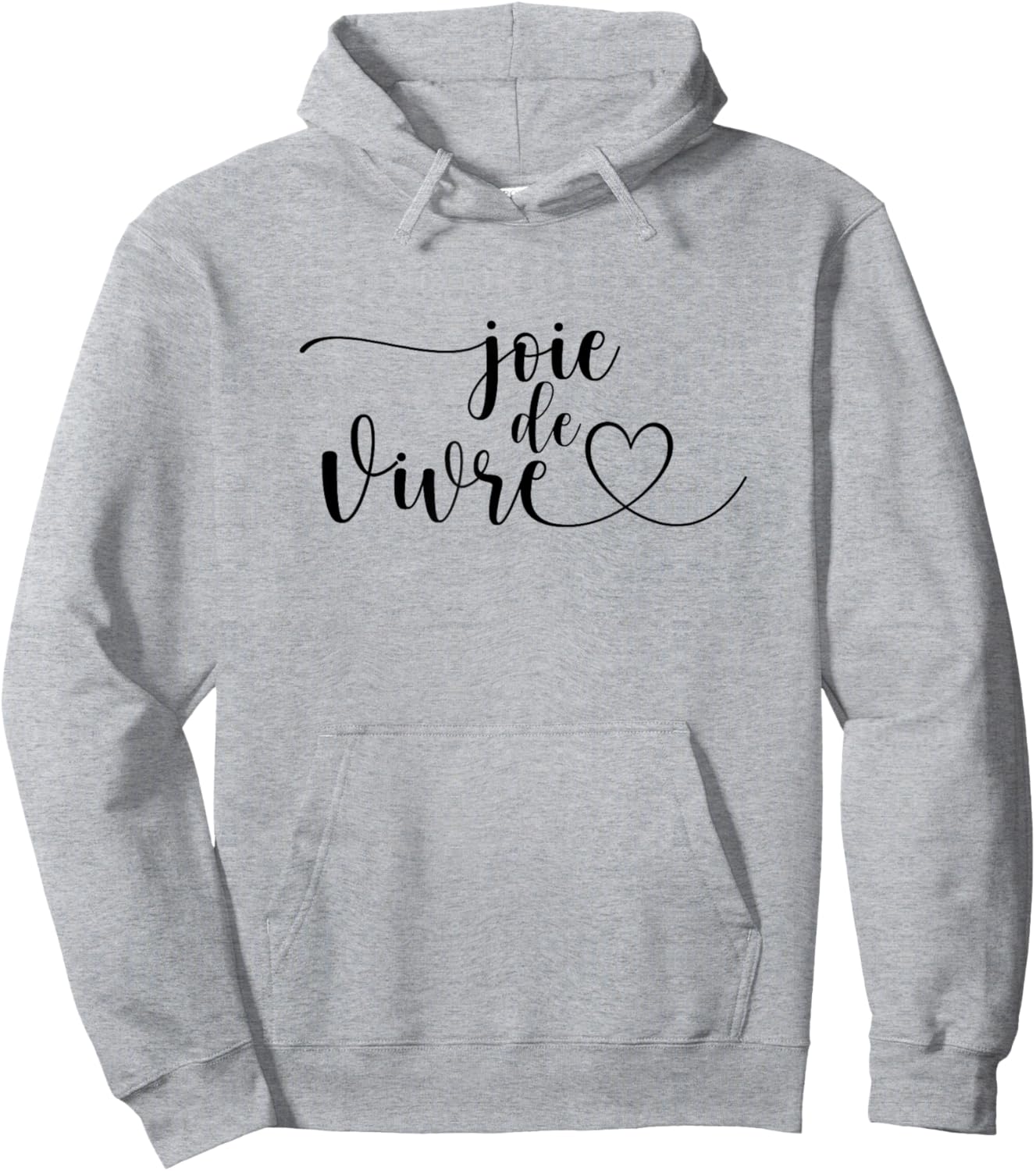 French Language Shirts Joie de Vivre Enjoy Life Hoodie - Hoodie | Ash
