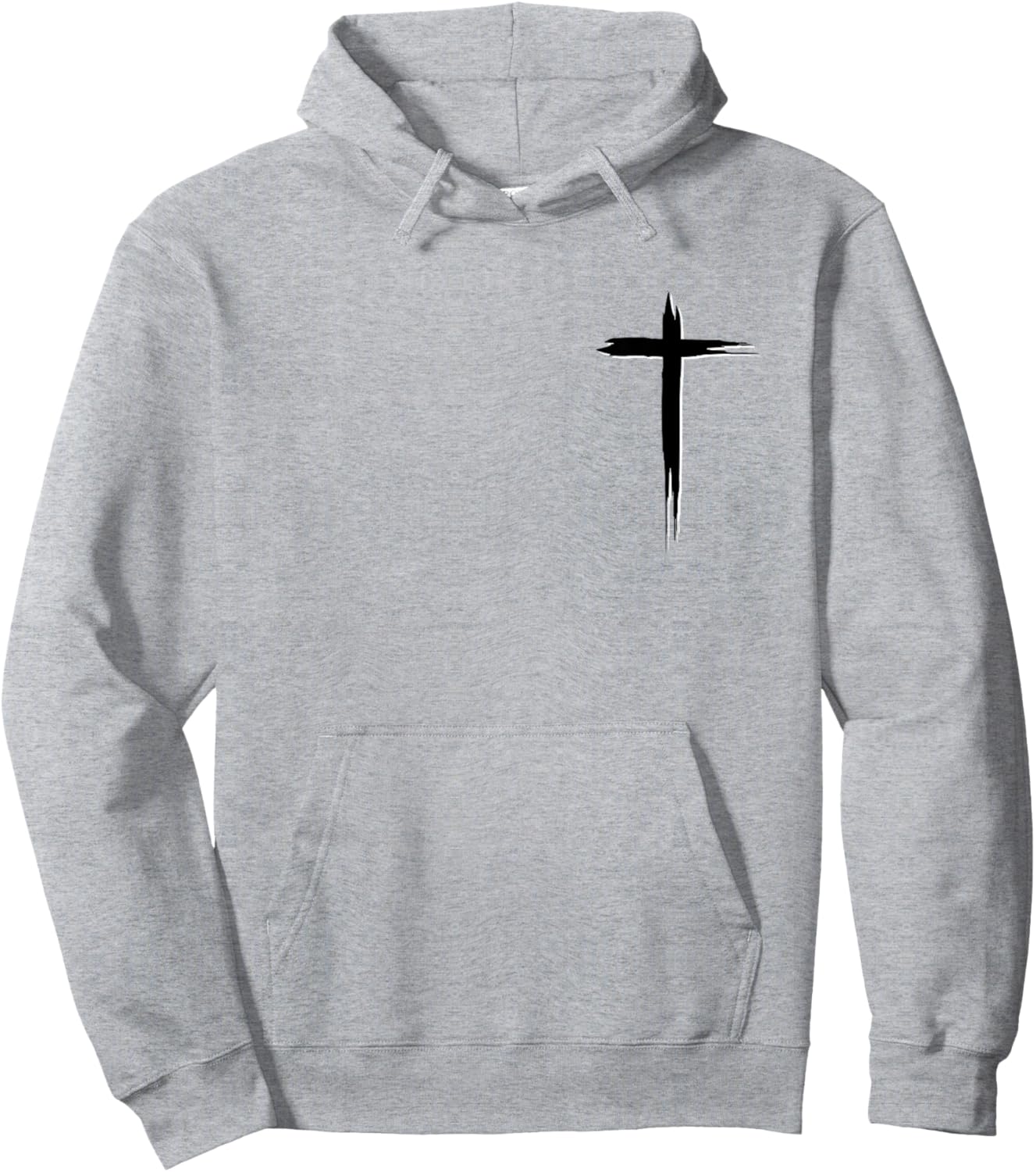 Cross Faith Jesus Christ Cross Graphic Hoodie - Hoodie | Ash
