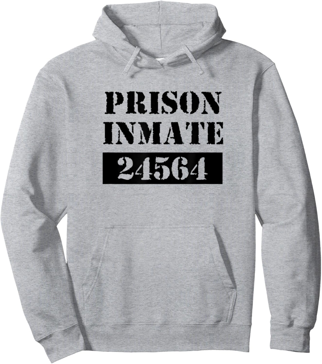 Prisoner Costume Orange Prison Uniform Halloween Jail Inmate Hoodie - Hoodie | Ash