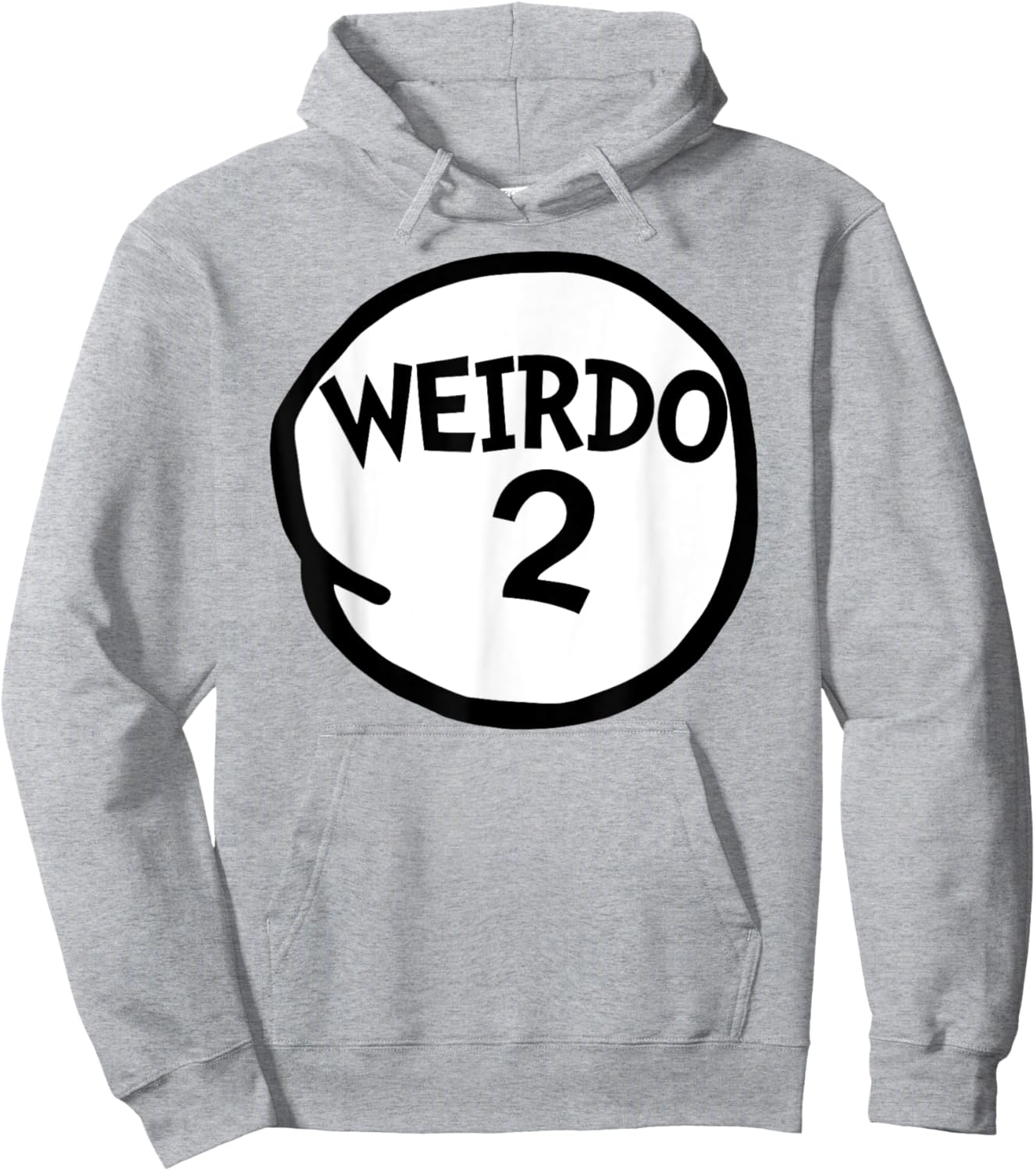 Miftees Matching Halloween Weirdo 2 Funny Weirdo Two Group Hoodie - Hoodie | Ash