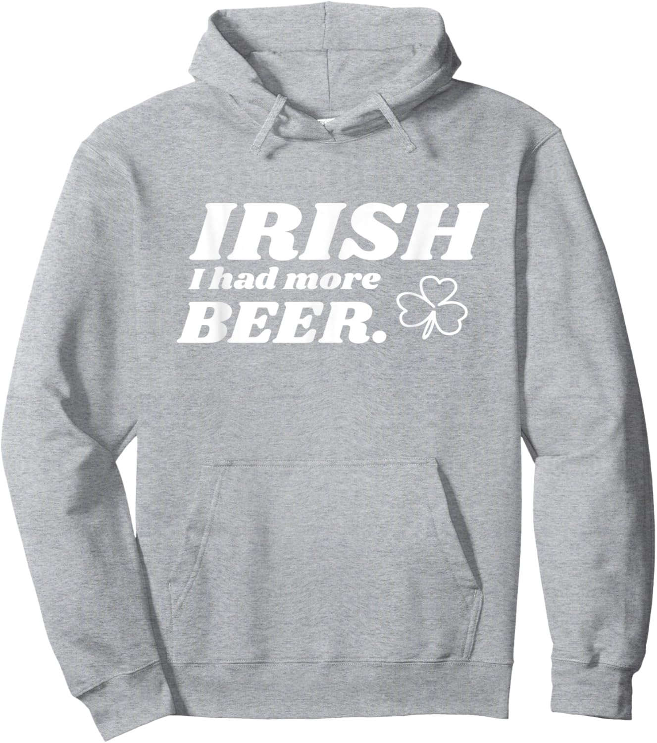 St Patricks Day - Irish I Had More Beer - Clover Design Hoodie - Hoodie | Ash