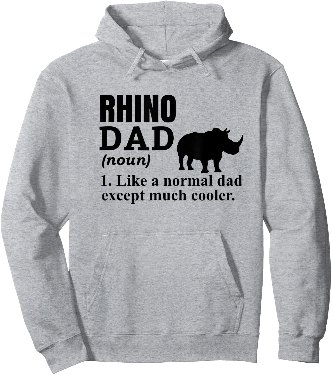 Rhino Dad Chubby Unicorns Fat Rhino Hoodie - Hoodie | Ash