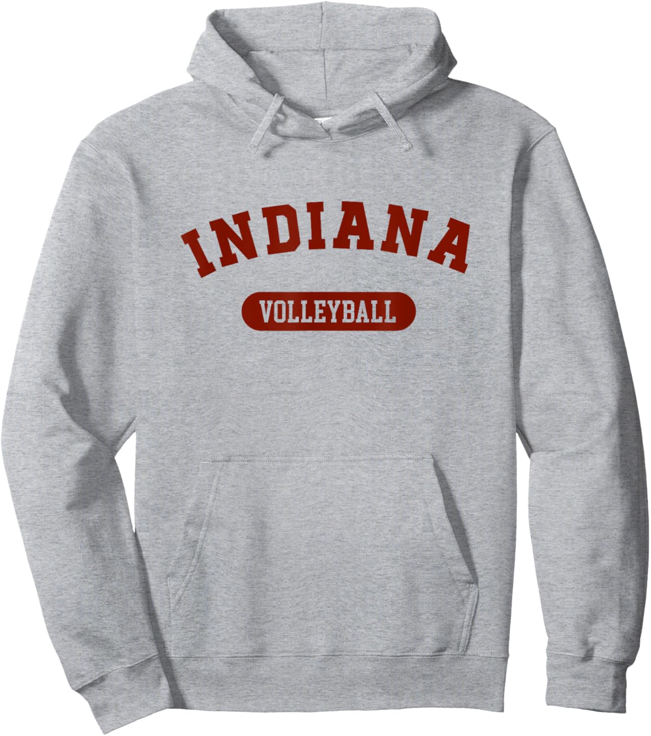 Indiana Volleyball Varsity Style Vintage Hoodie - Hoodie | Ash