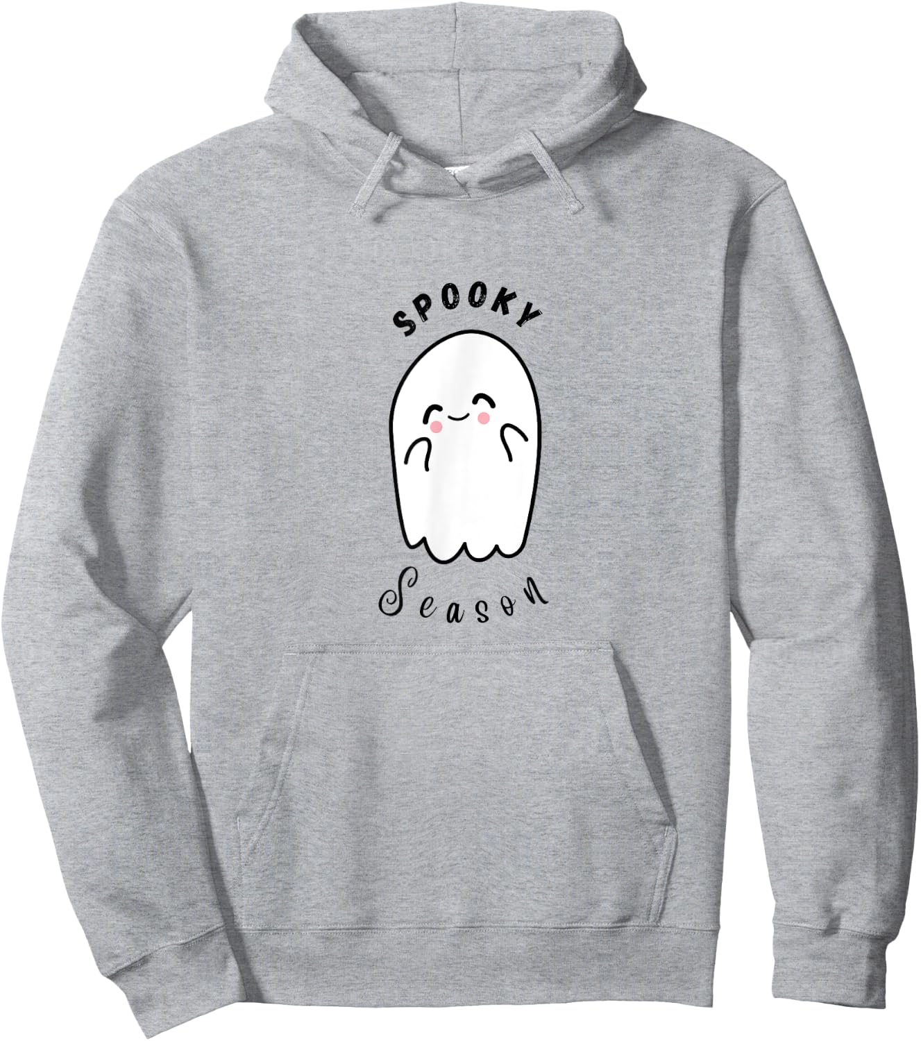 Cute Spooky Season Ghost Halloween Hoodie - Hoodie | Ash