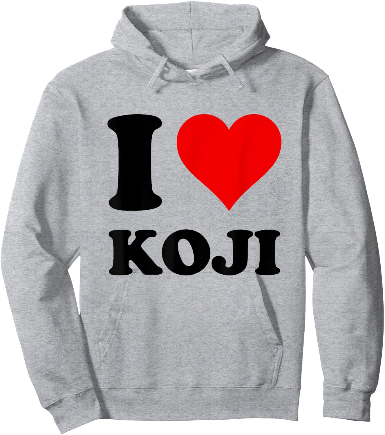 I Love Koji Hoodie - Hoodie | Ash