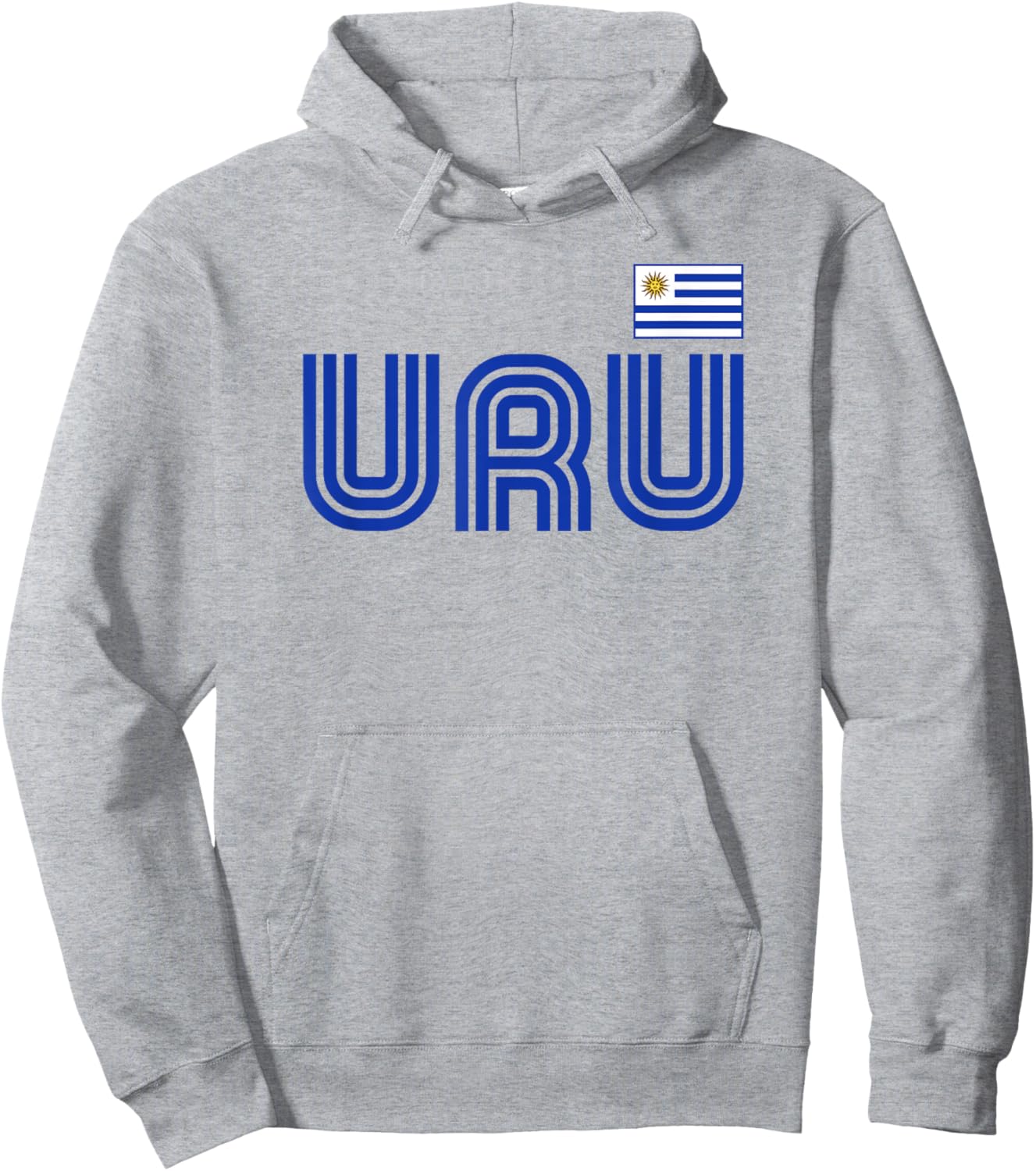 Uruguay Flag Retro International Country Uruguayan Pride Hoodie - Hoodie | Ash
