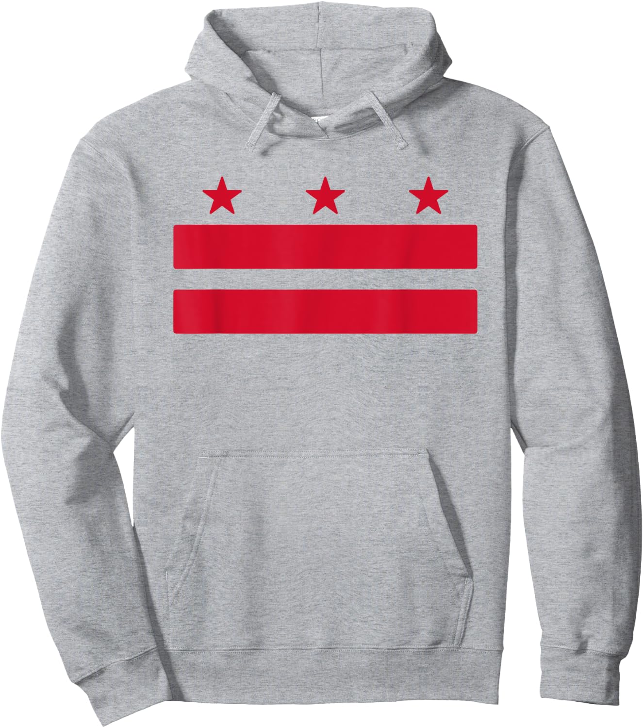 Washington DC Flag District of Columbia Souvenir Men Women Hoodie - Hoodie | Ash