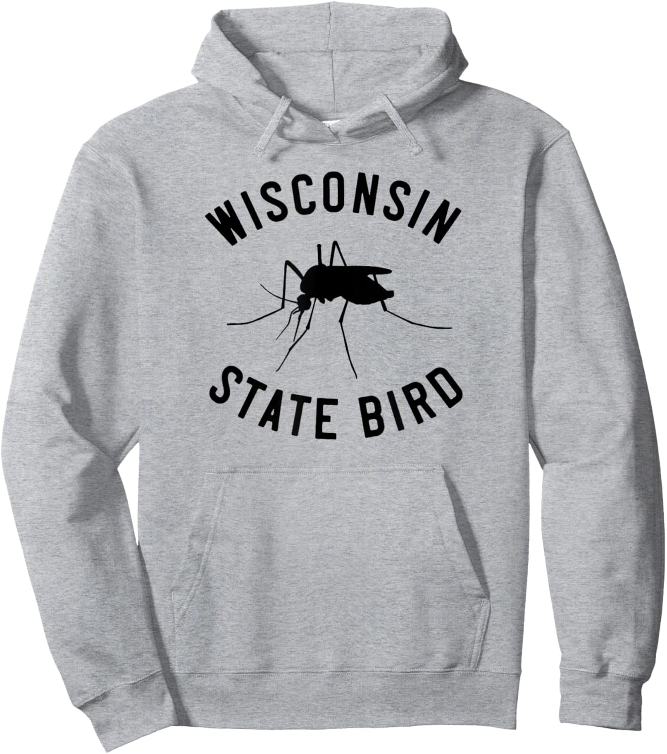 Classic Wisconsin Mosquito State Bird Hoodie - Hoodie | Ash