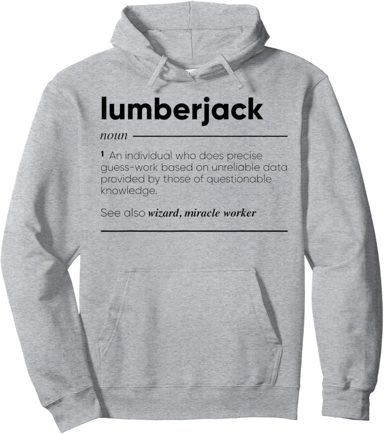 Lumberjack Funny Definition Hoodie - Hoodie | Ash