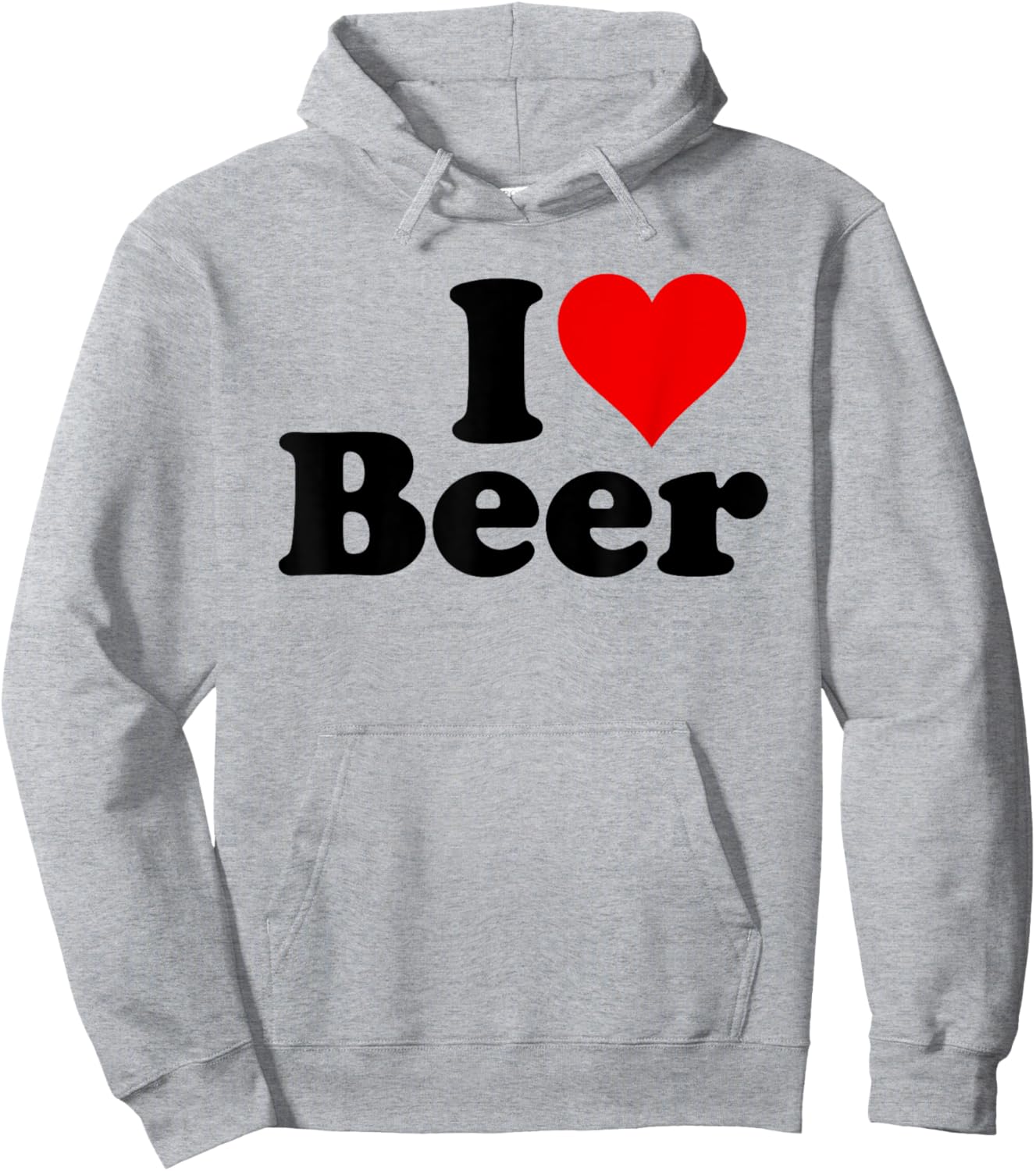 I Love Beer I Heart Beer Hoodie - Hoodie | Ash