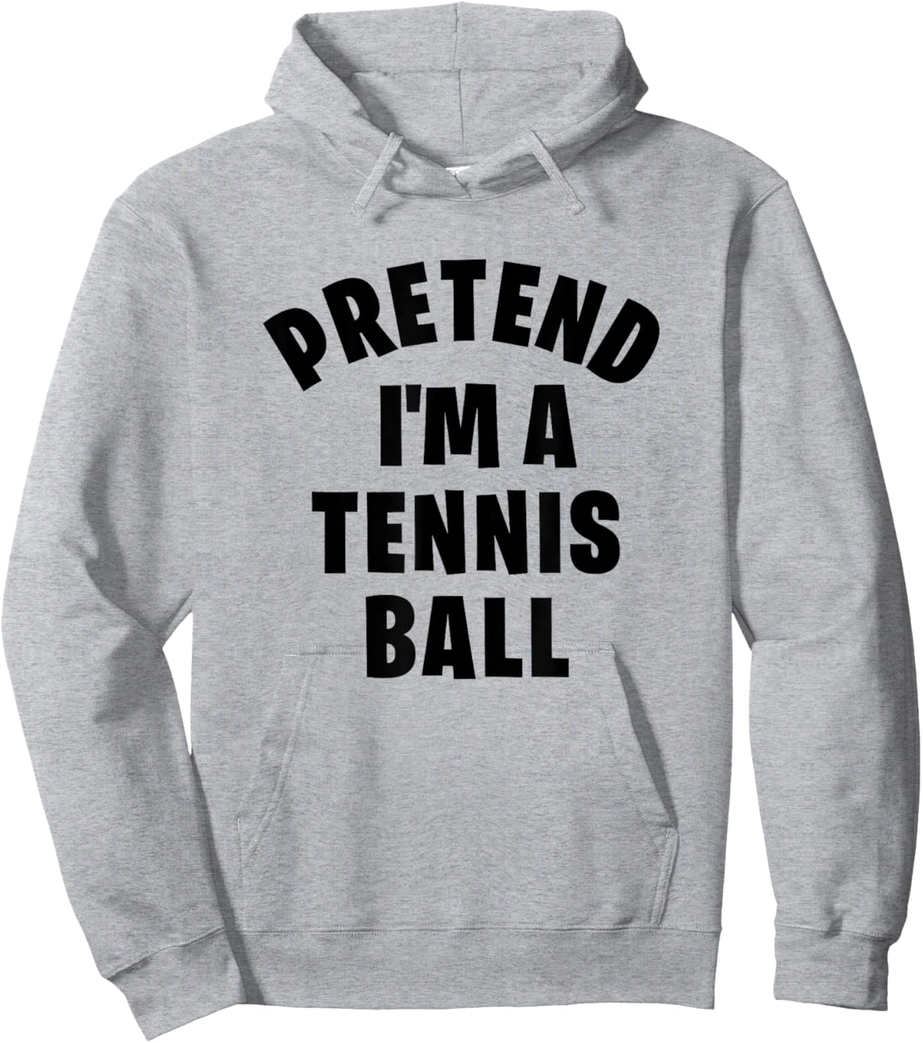 Pretend I'm a Tennis Ball Funny Halloween Costume Party Hoodie - Hoodie | Ash