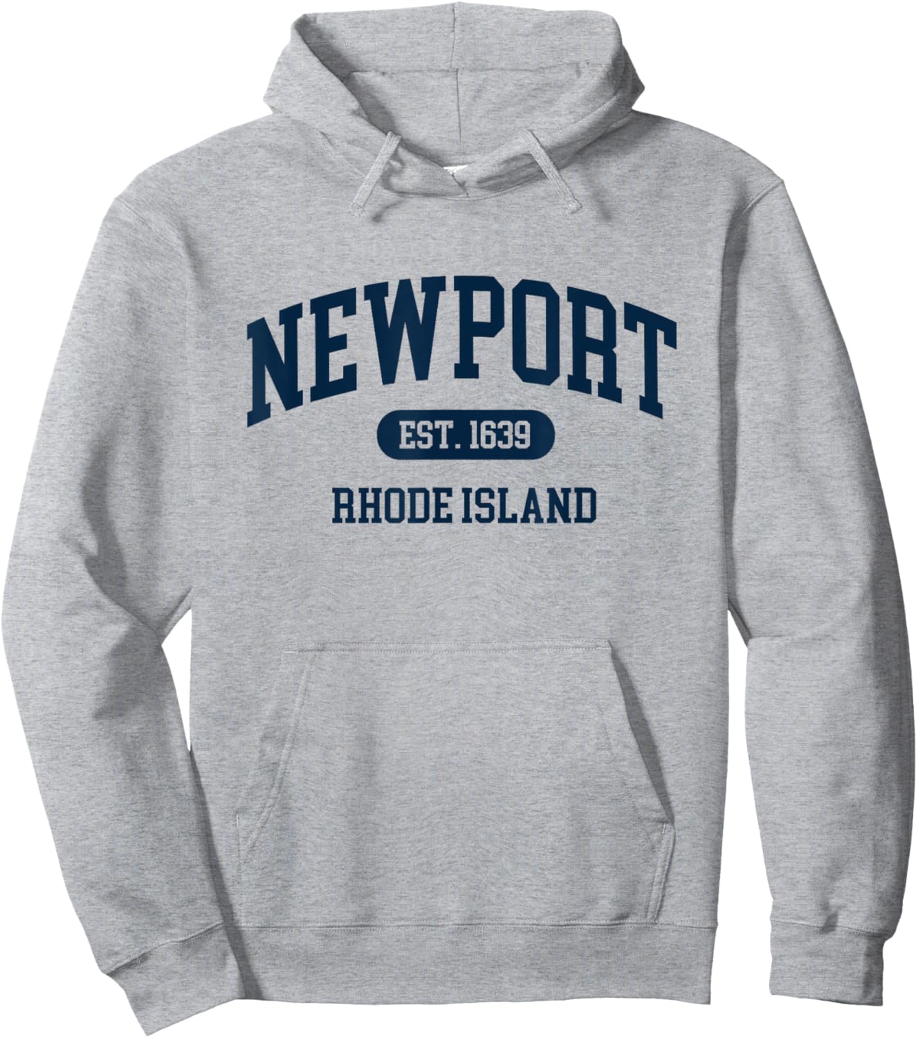 Vintage Newport Rhode Island Established 1639 retro souvenir Hoodie - Hoodie | Ash