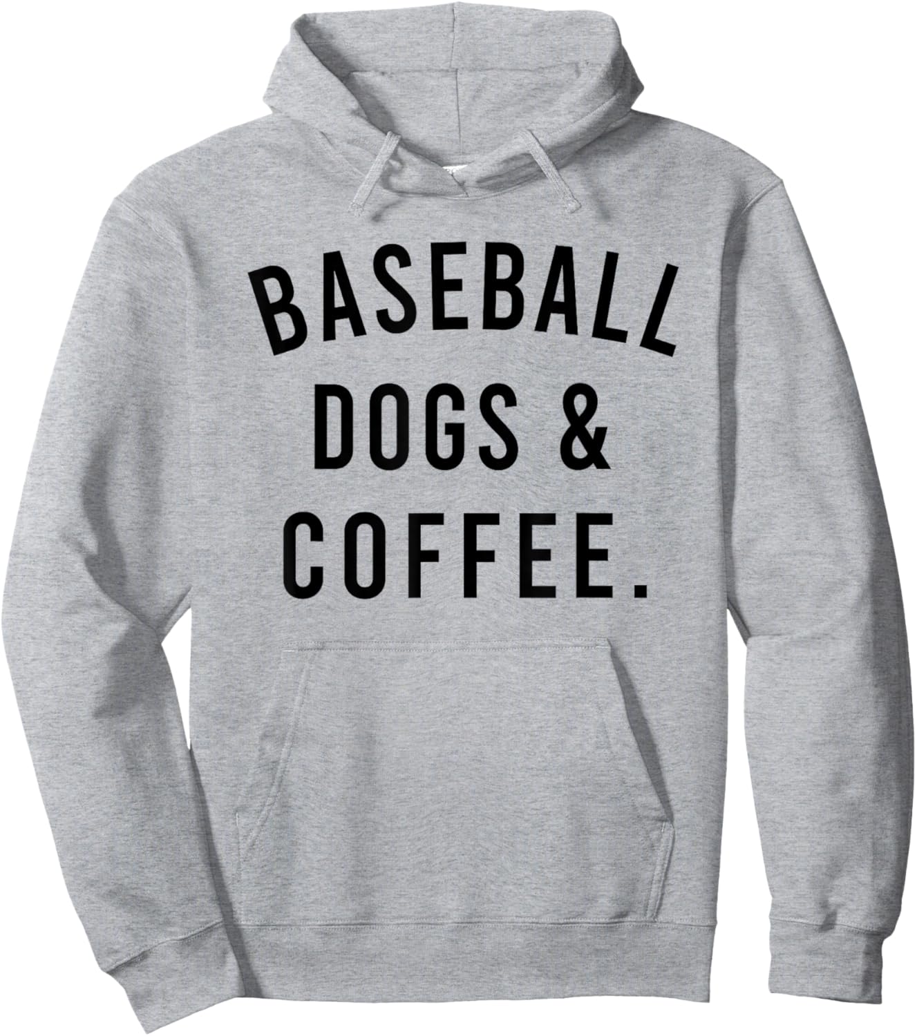 Baseball Dogs And Coffee Funny Baseball Shirts Men Hoodie - Hoodie | Ash