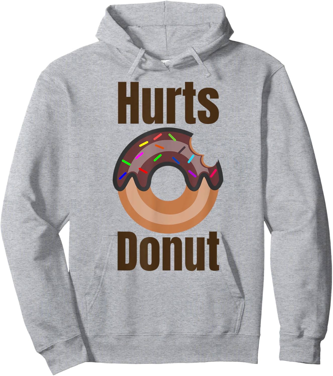 Classic Pun Hurts Donut Hoodie - Hoodie | Ash