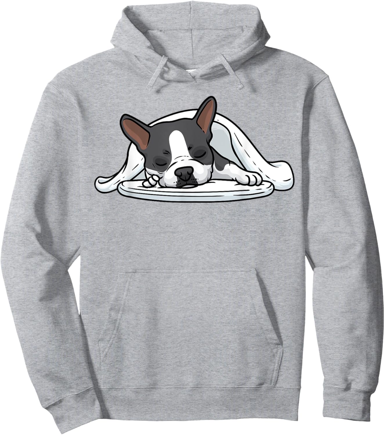 Boston Terrier Dog Official Sleeping Men Women Girls Kids Hoodie - Hoodie | Ash