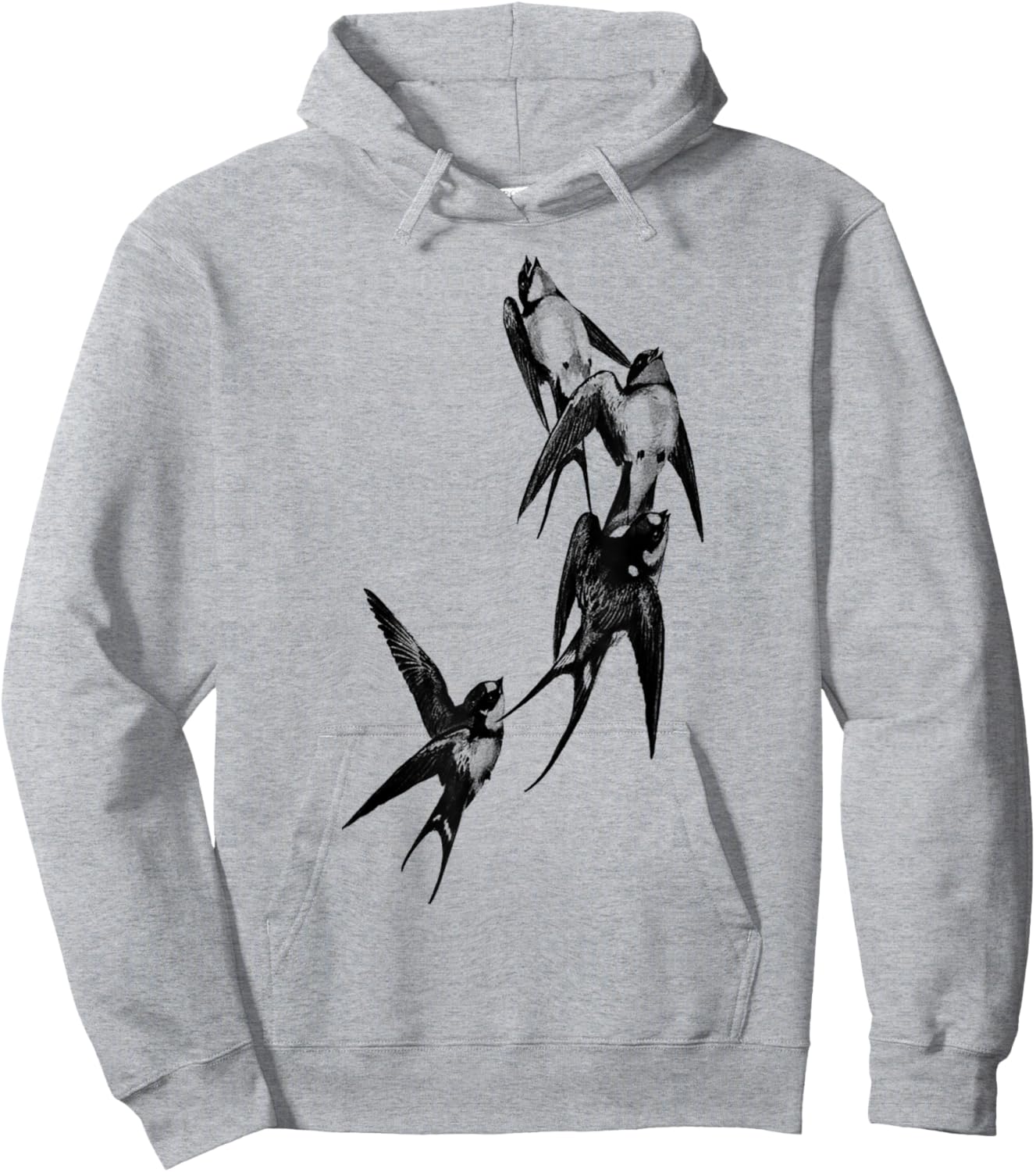 Tattoo Birds Swallow Bird Gift Swallow Tattoo Hoodie - Hoodie | Ash