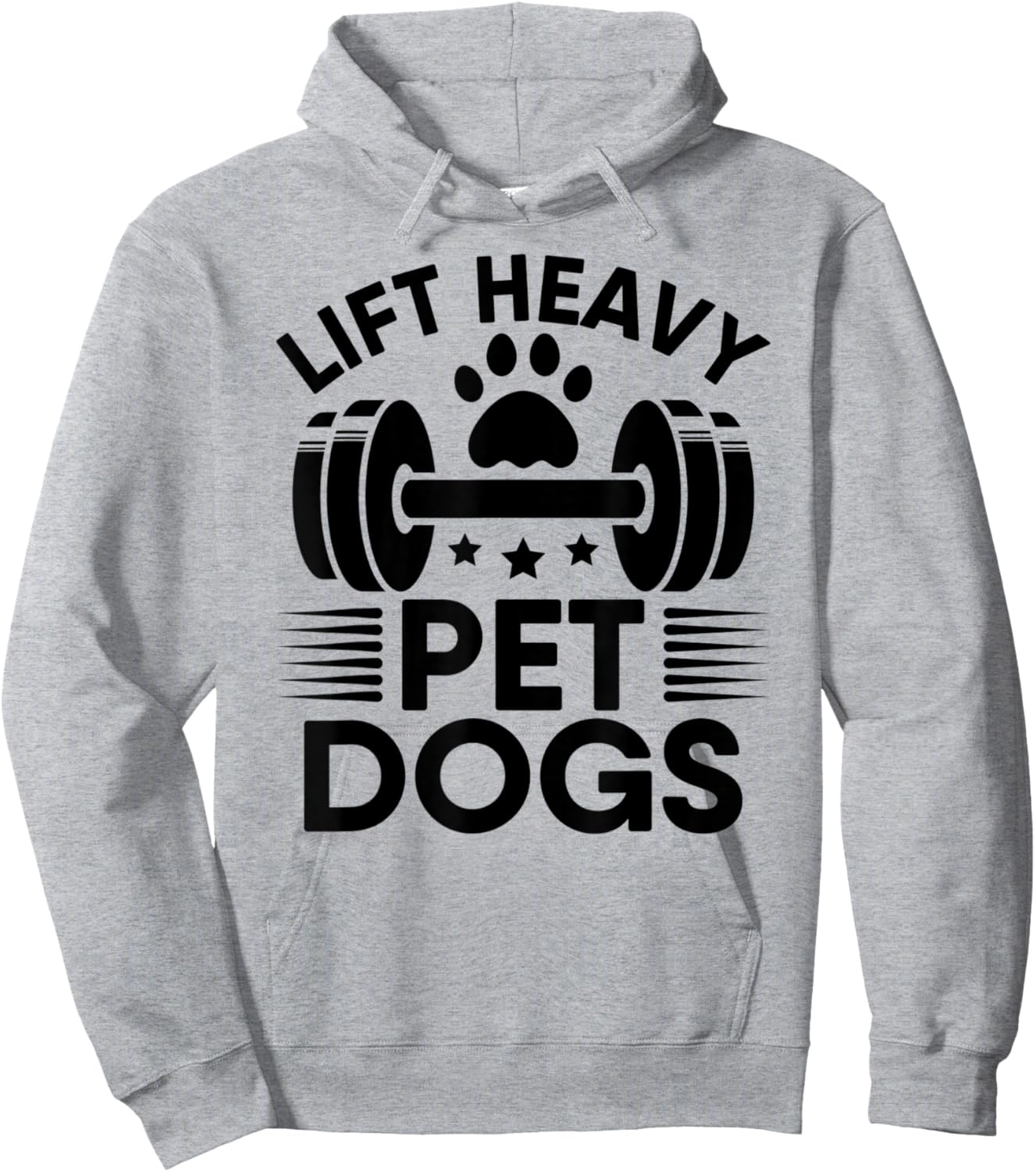 Lift Heavy Pet Dogs Workout Gym Fitness Weightlifting Love Hoodie - Hoodie | Ash