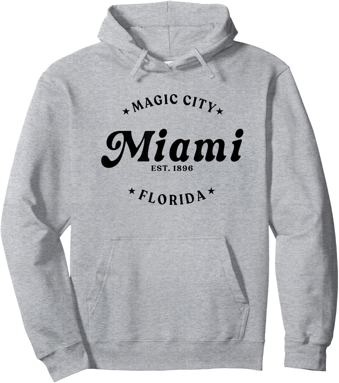 Retro Miami Florida Beach Souvenir Men Women Kids Hoodie - Hoodie | Ash