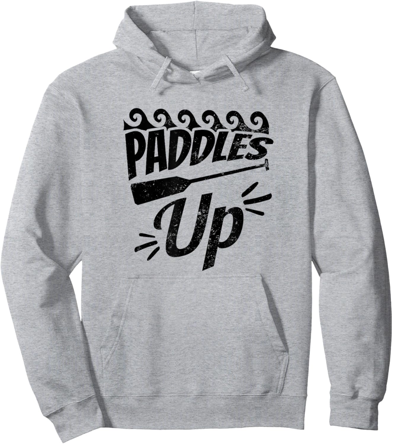 Paddles Up Design Dragon Boat Hoodie - Hoodie | Ash