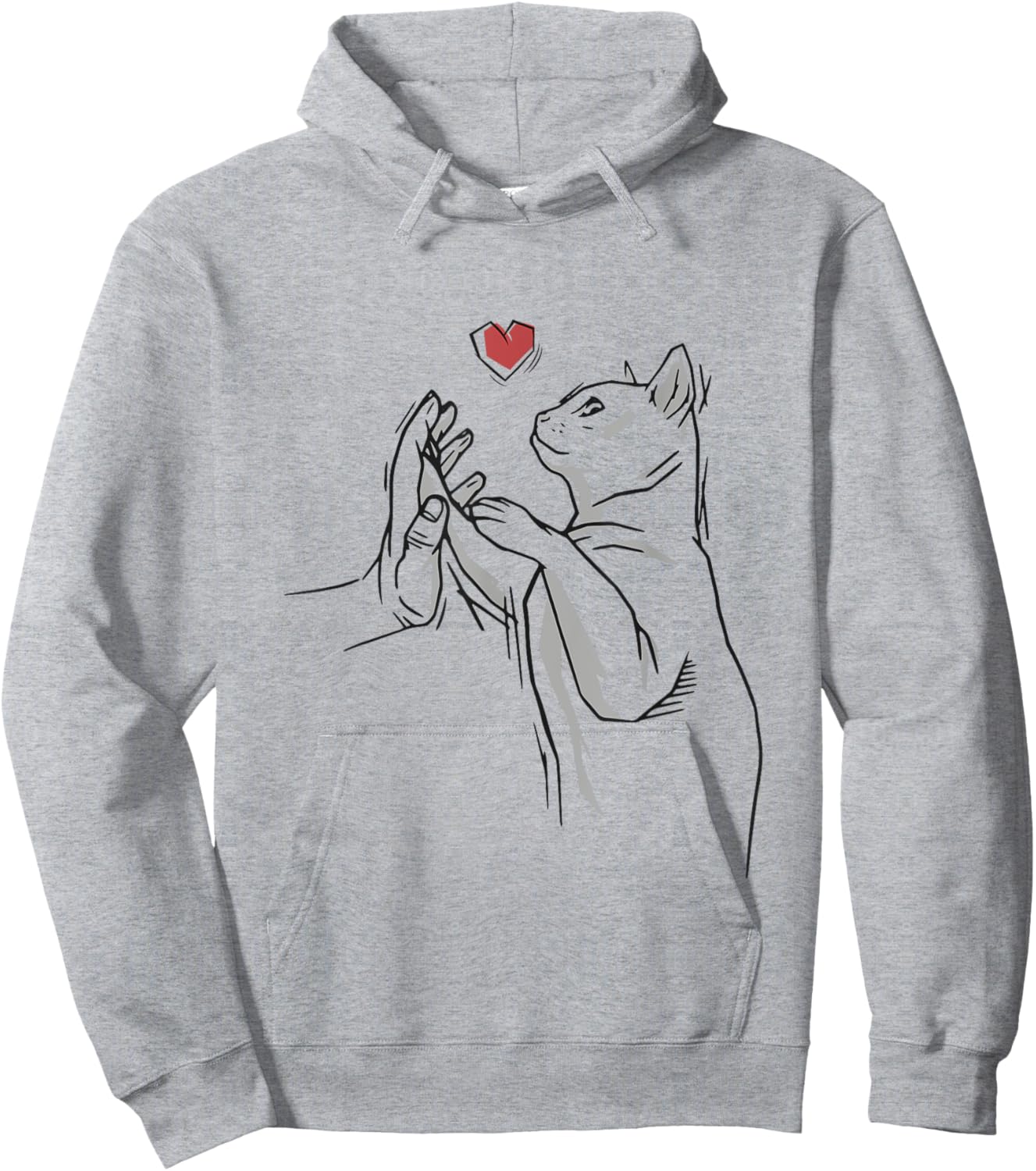 Cat Pet Cat Motif Women Cat Hoodie - Hoodie | Ash