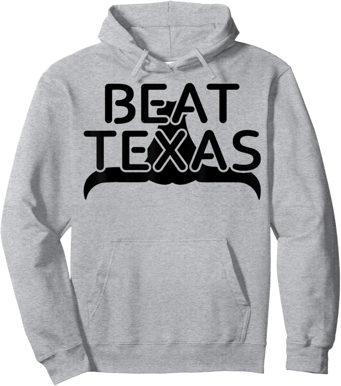 Beat Texas Horns Down Oklahoma Texas Red River Hoodie - Hoodie | Ash