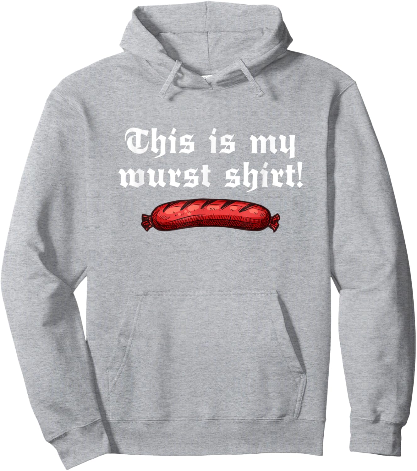 Funny German Oktoberfest Outfit - This Is My Wurst Hoodie - Hoodie | Ash