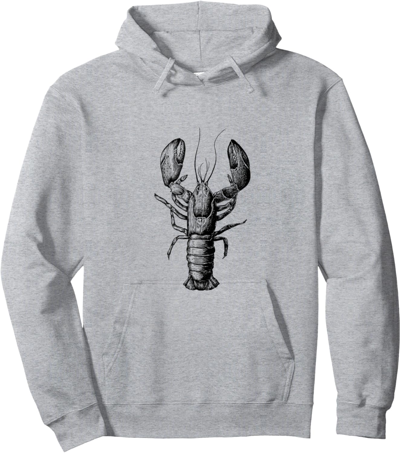 Lobster motif , sea creature crab fisherman Hoodie - Hoodie | Ash
