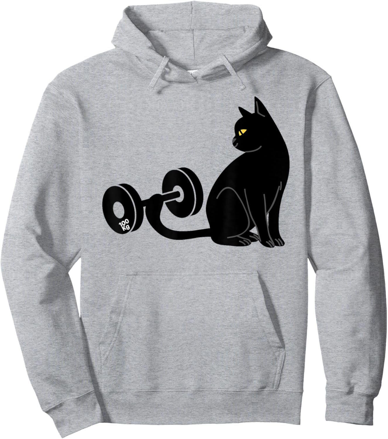 Deadlifting Cat Workout Gym Fitness Exercise Weightlifting Hoodie - Hoodie | Ash