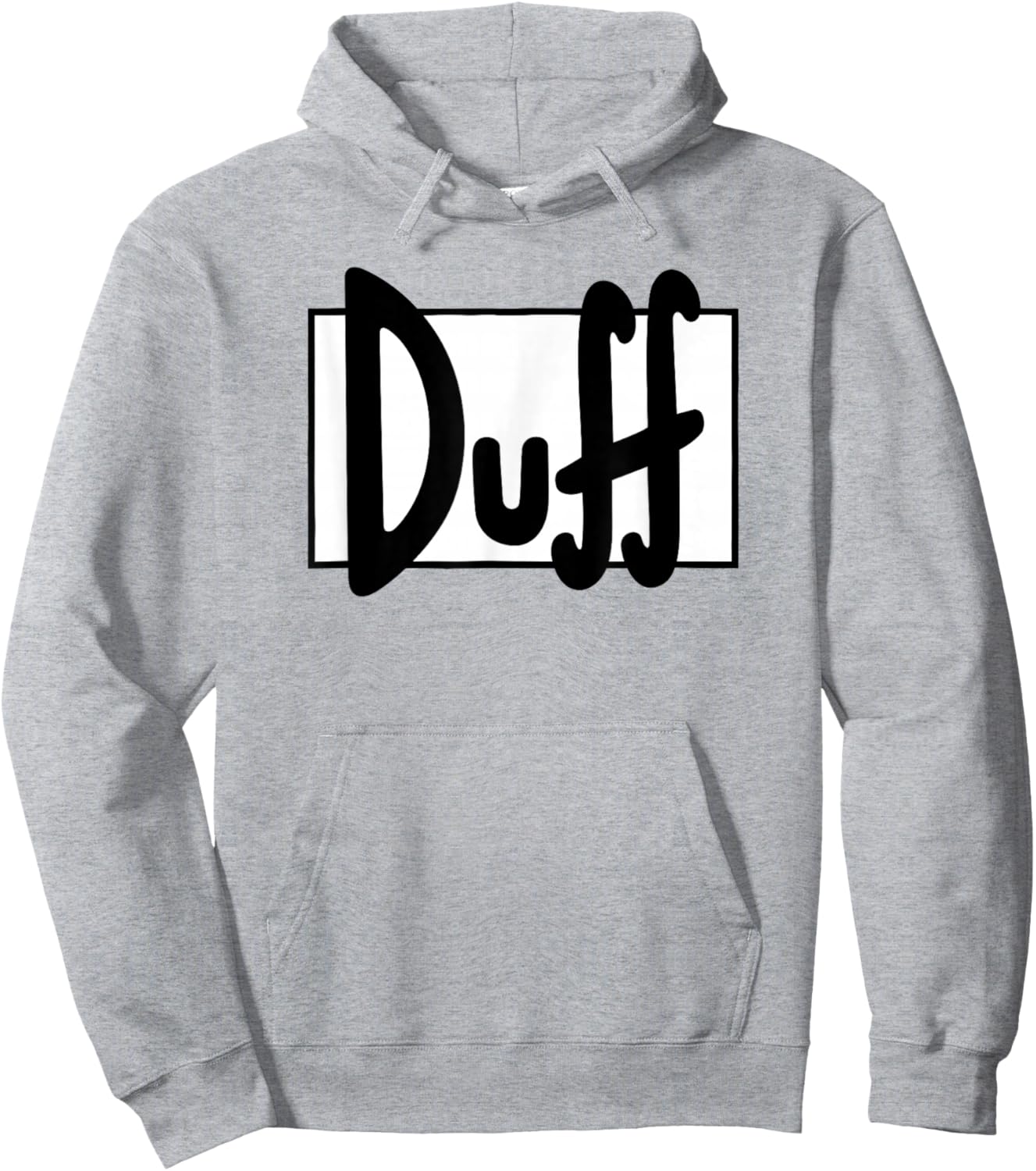 The Simpsons Duff Beer Large Hoodie - Hoodie | Ash