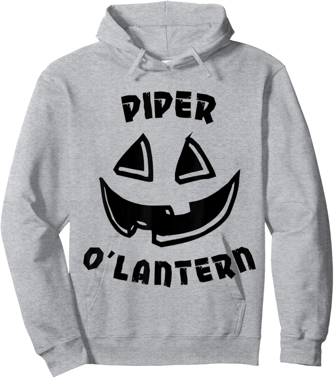 Personalized Piper O'Lantern Halloween Pumpkin Costume Hoodie - Hoodie | Ash