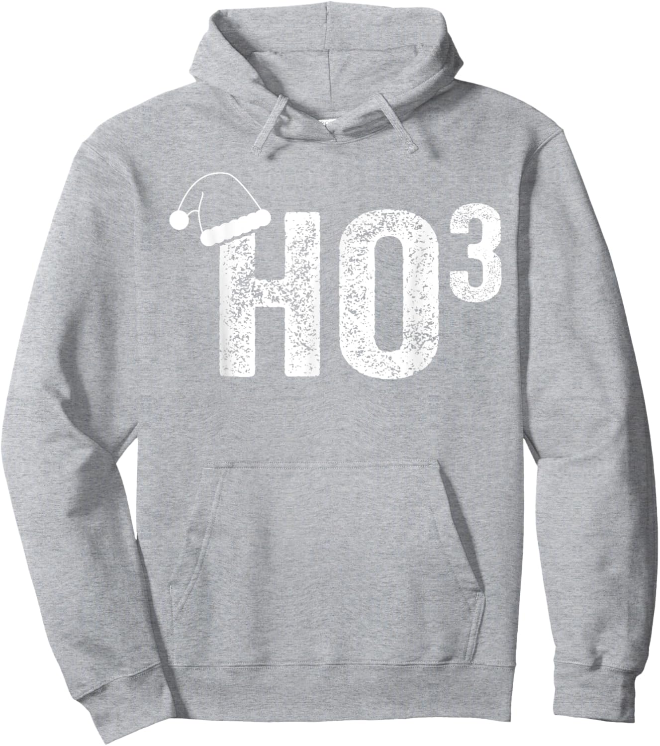 Funny Ho Ho Ho HO3 Math Teacher Santa Hat Christmas Xmas Hoodie - Hoodie | Ash